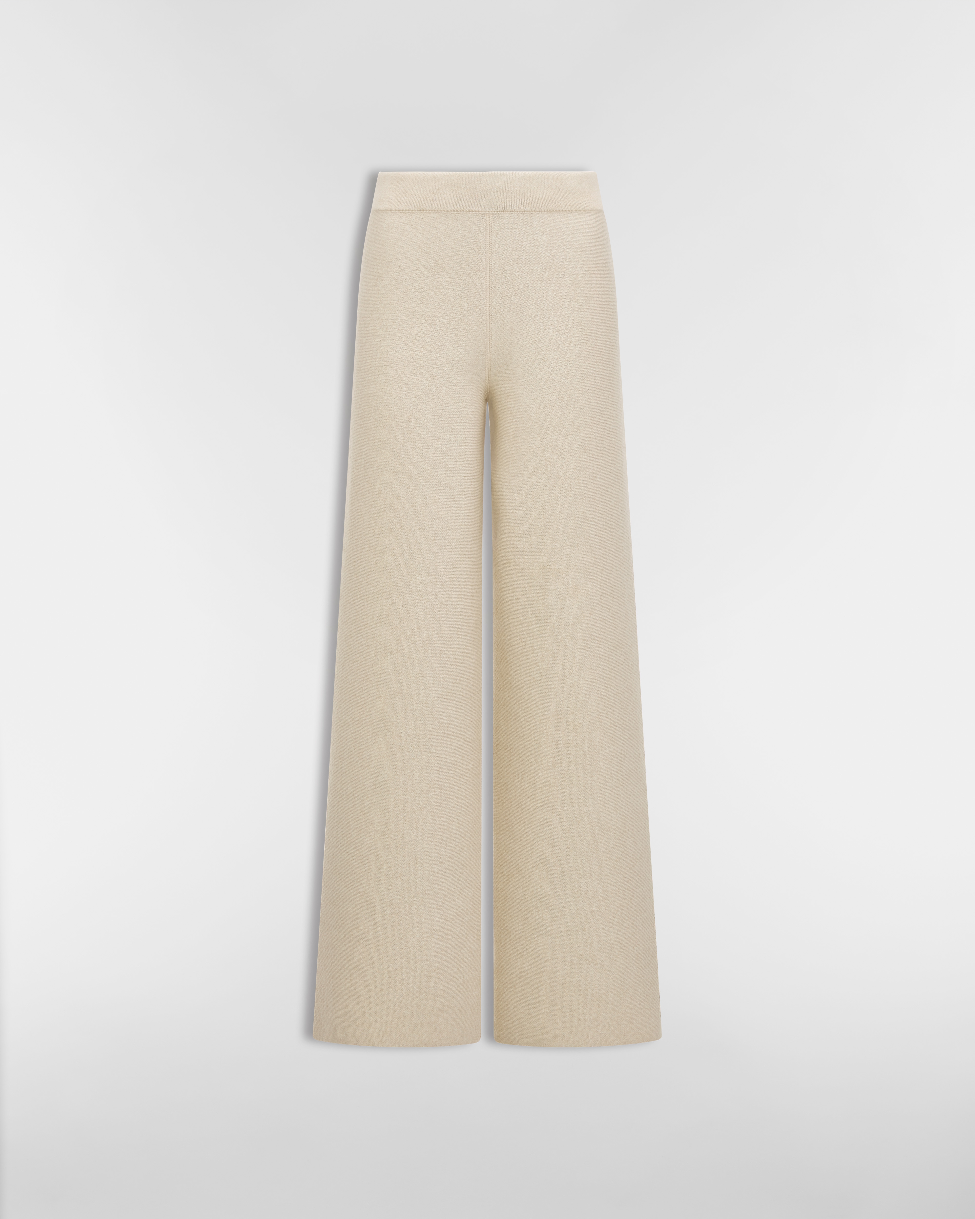 Pantaloni svasati reversibili Maglia di misto cachemire metallizzata color oro con motivo Dior Oblique E01