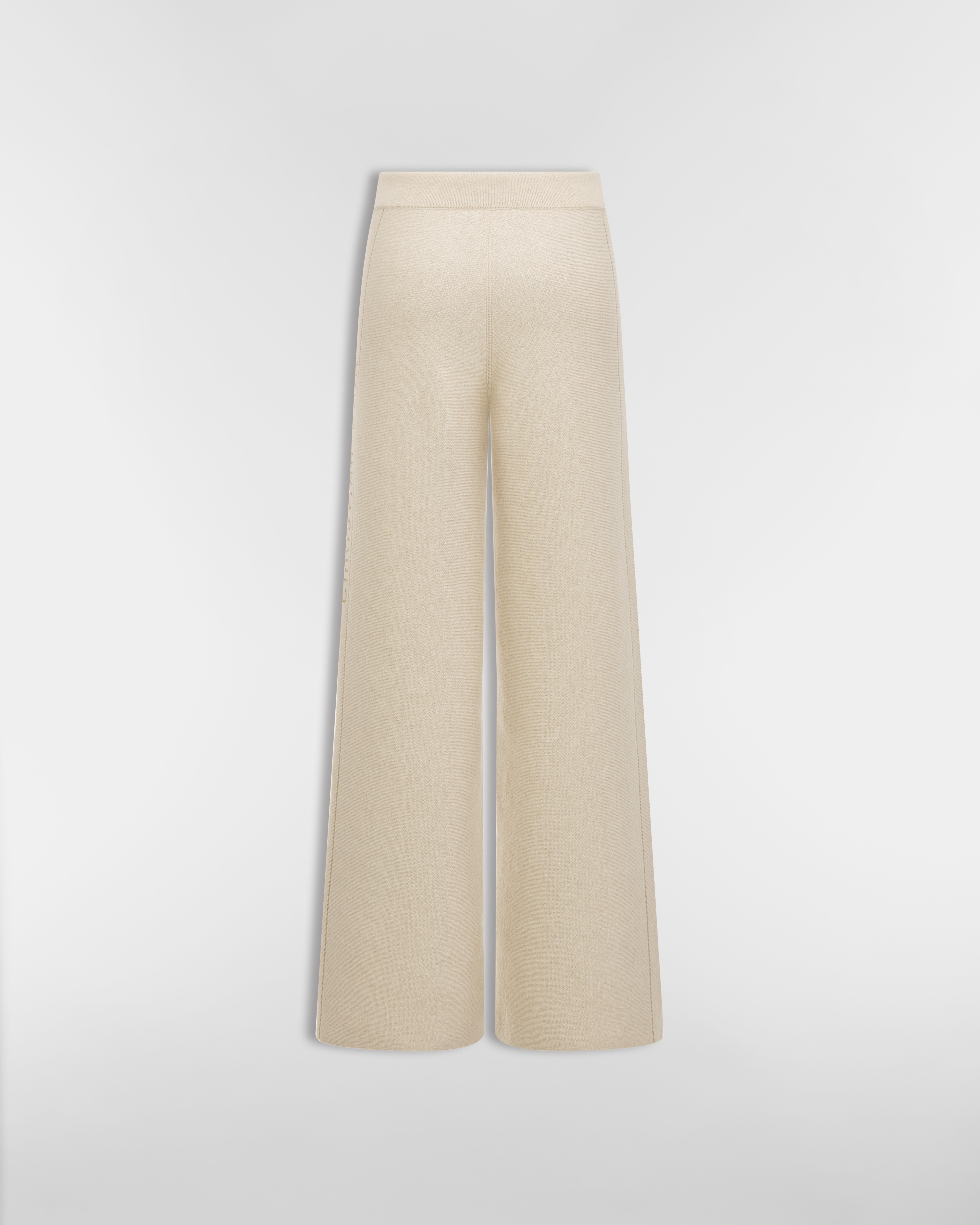 Pantaloni svasati reversibili Maglia di misto cachemire metallizzata color oro con motivo Dior Oblique E08