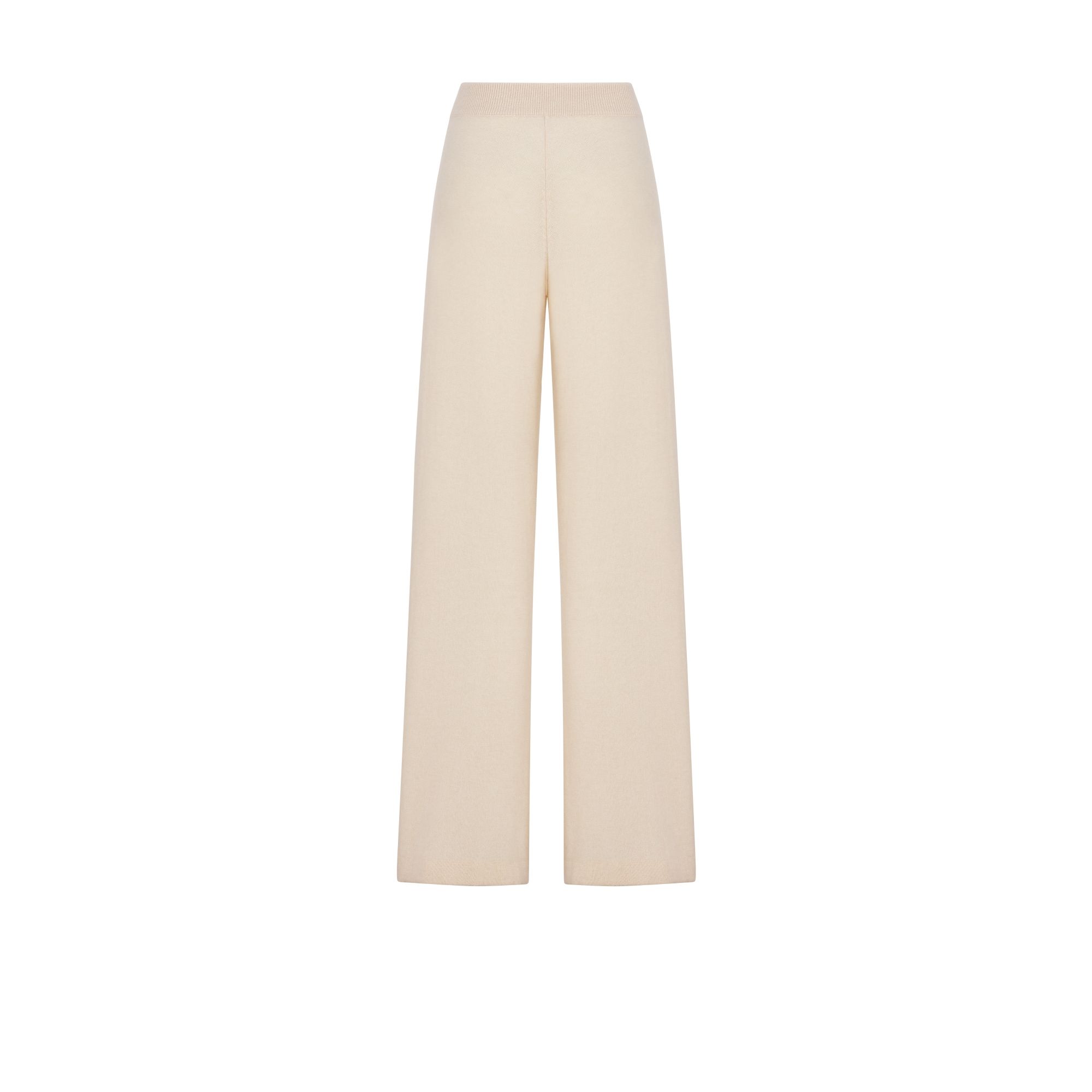 Flared Pants Ecru Cashmere Knit E08