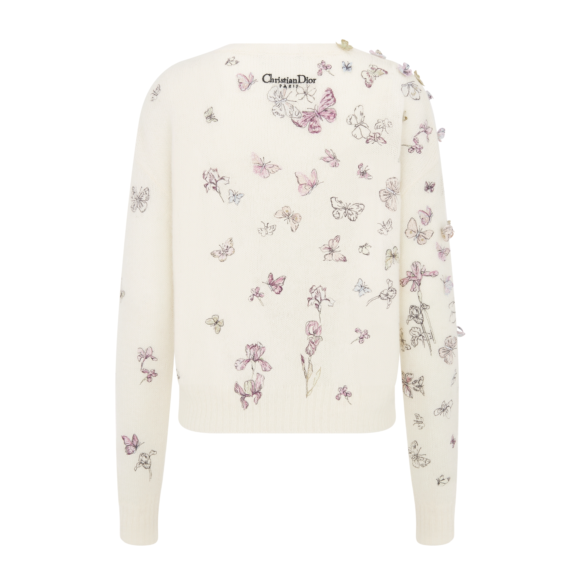 Christian Dior ニットセーター ウール レーヨン シルク CD総柄