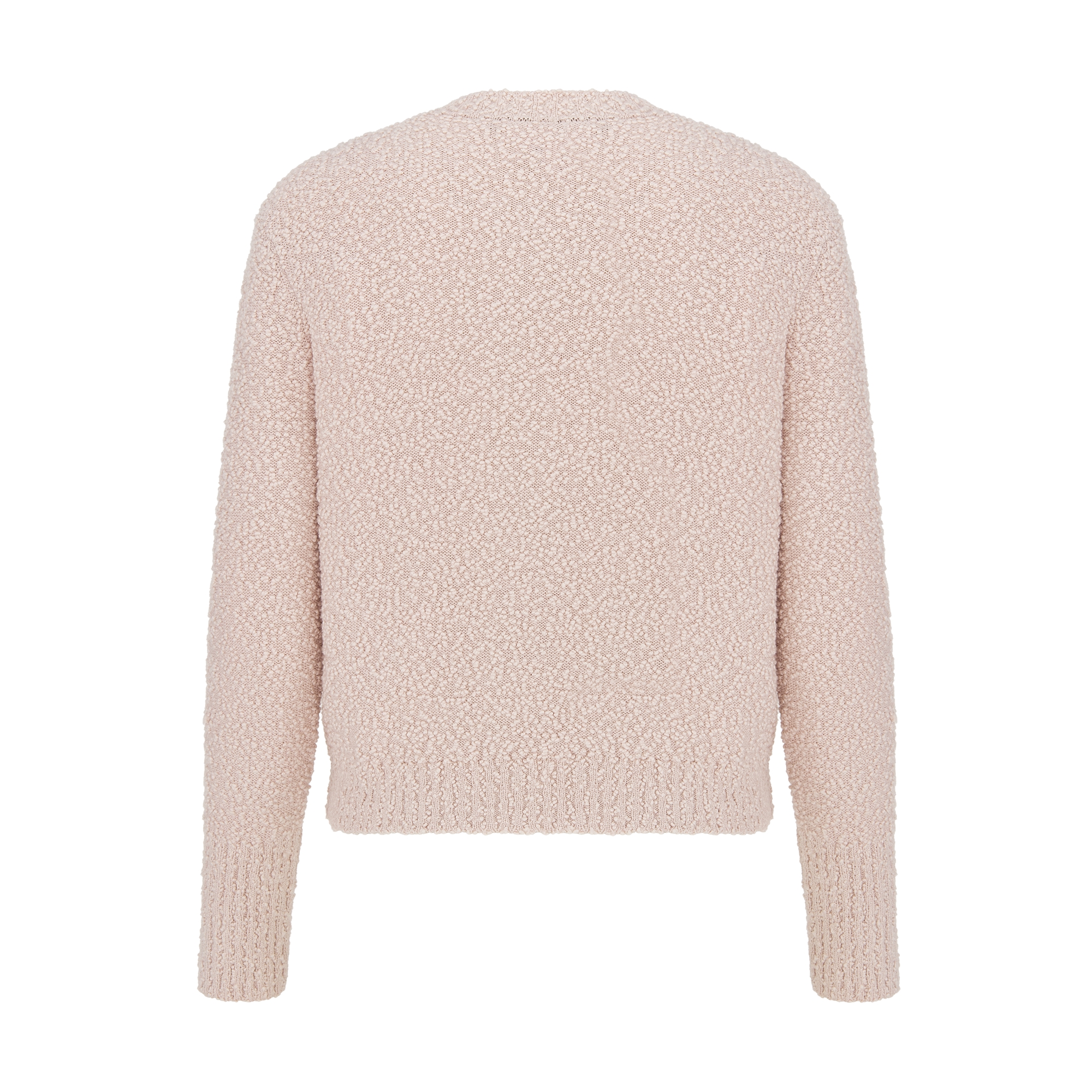 Twinset Pink Cotton-Wool-Blend Bouclé Knit E08
