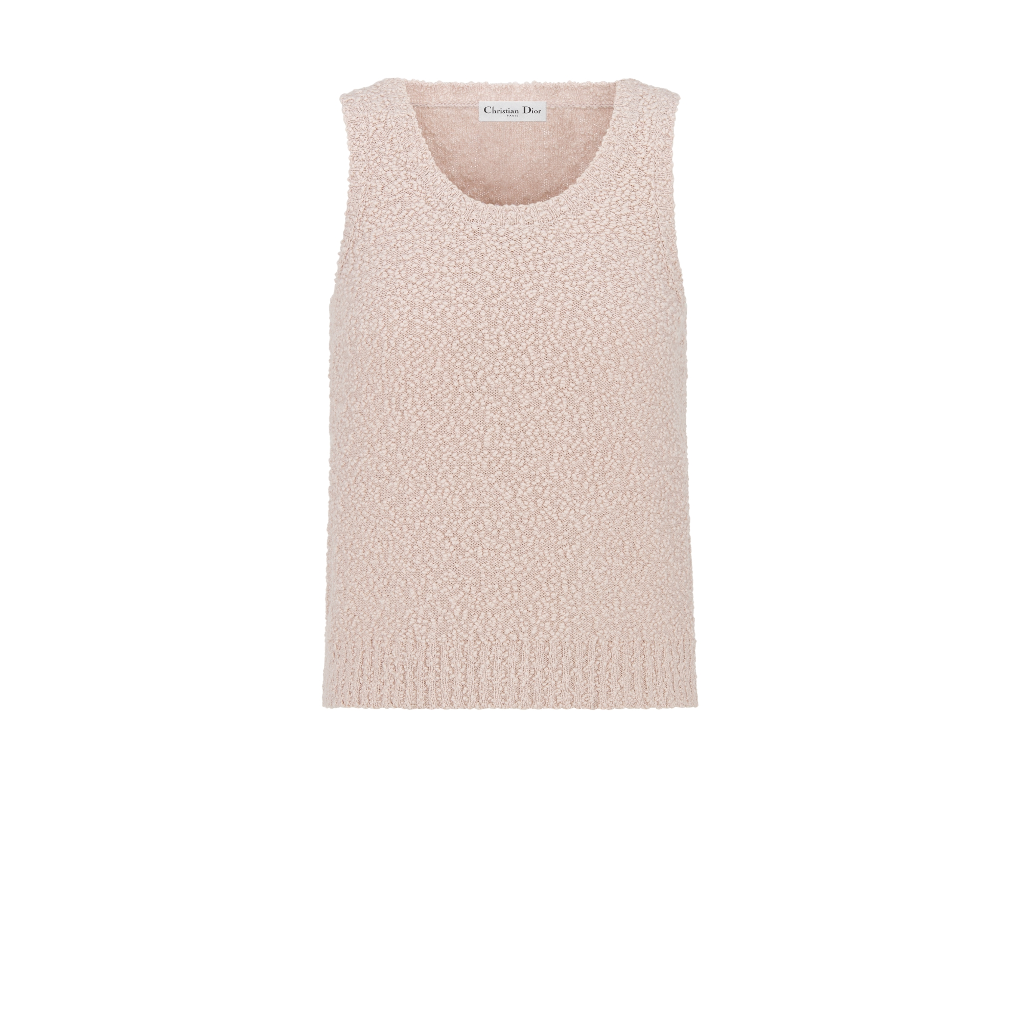 兩件式套裝 粉紅色棉質羊毛混紡珠毛呢針織 E10