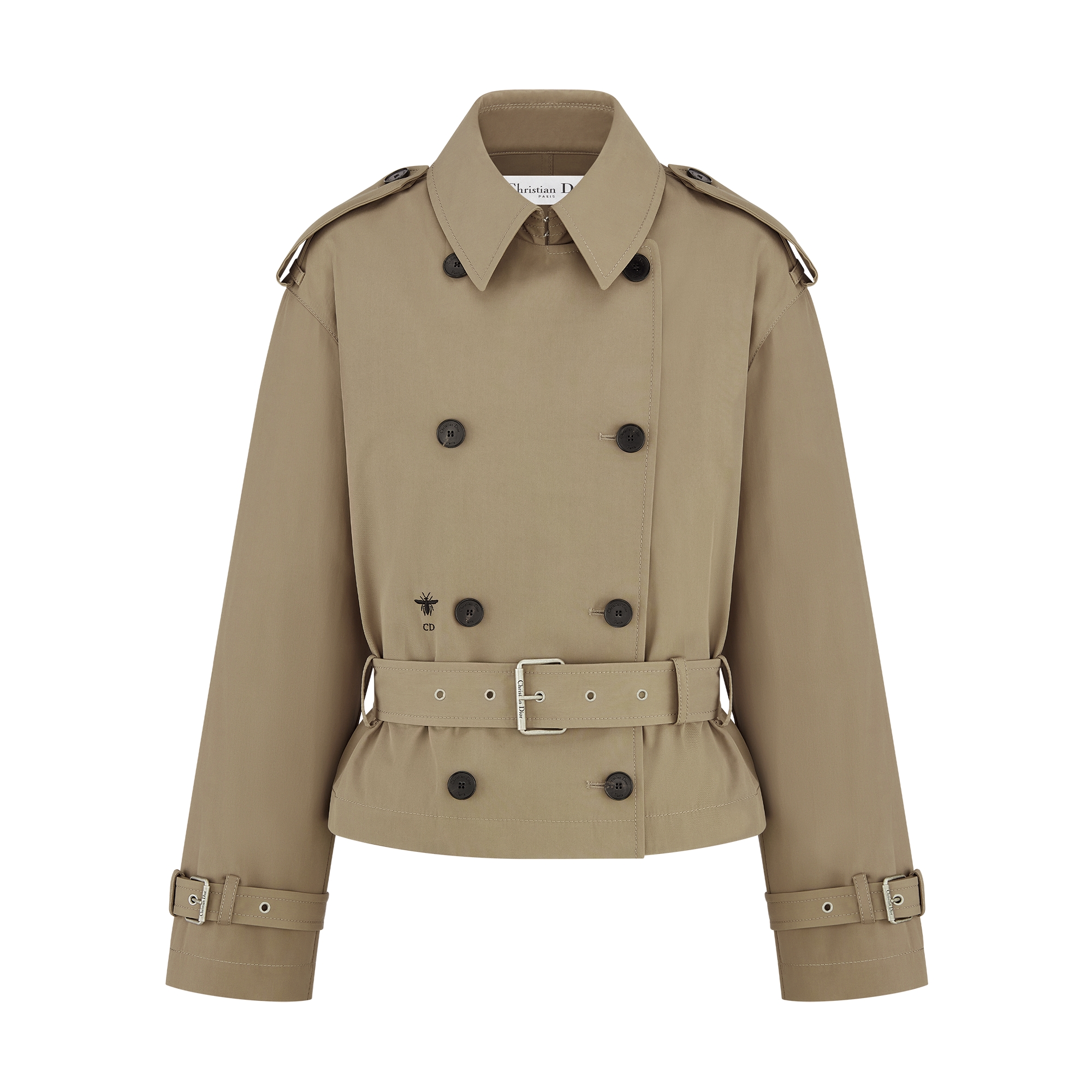 Jacket Beige Cotton Gabardine E01