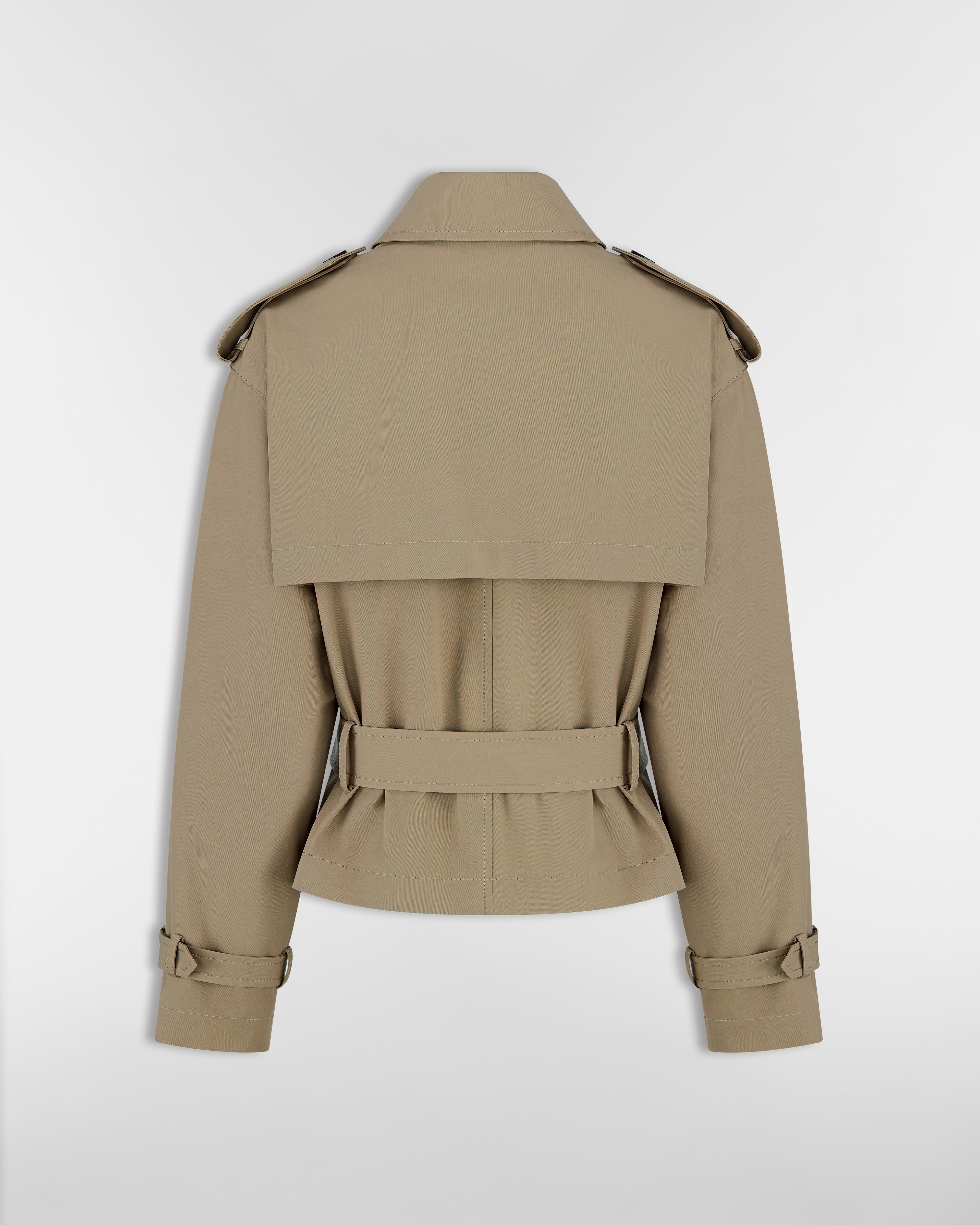 Giacca Gabardine di cotone beige E08