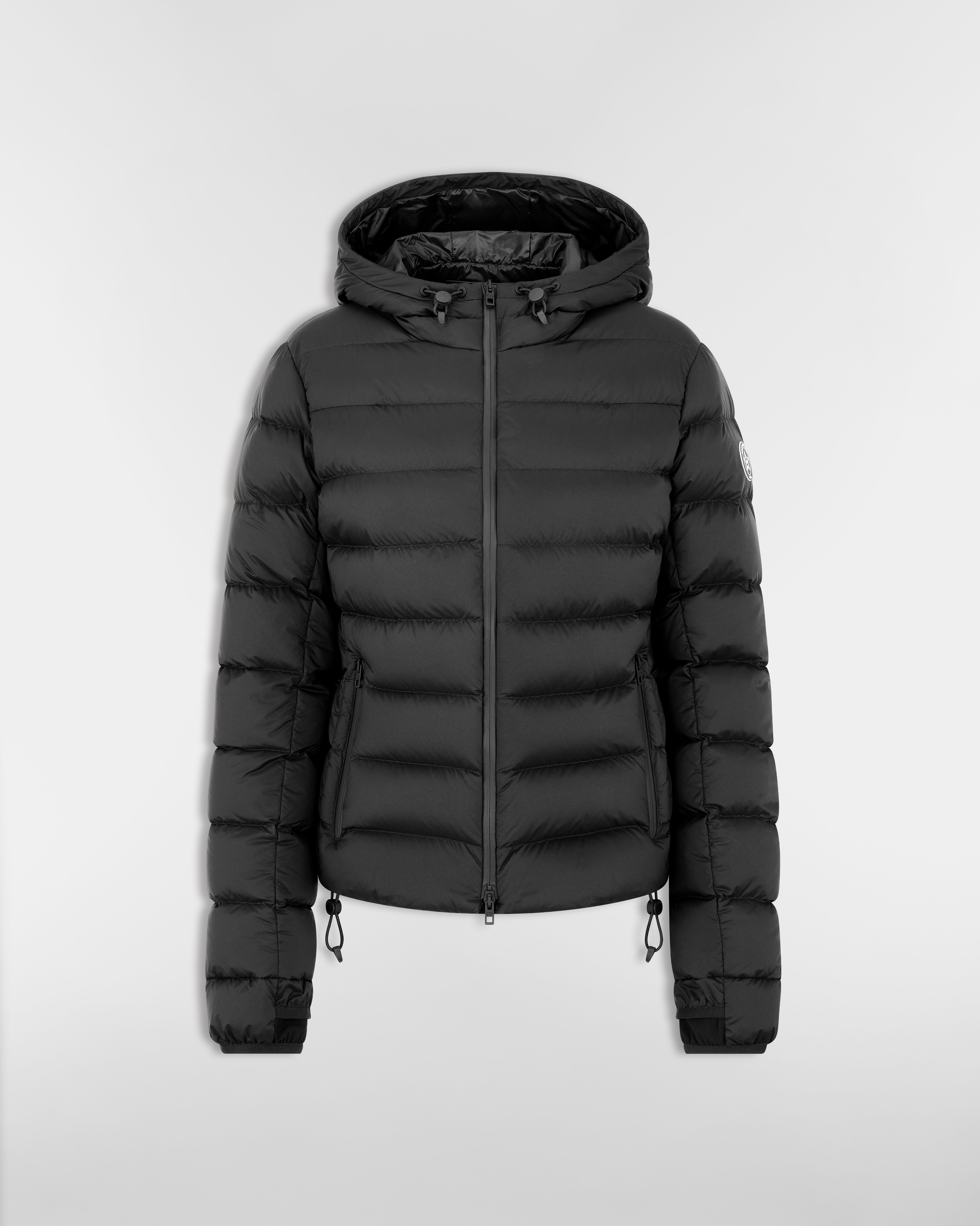 Piumino con cappuccio DiorAlps Taffetà tecnico trapuntato nero E01