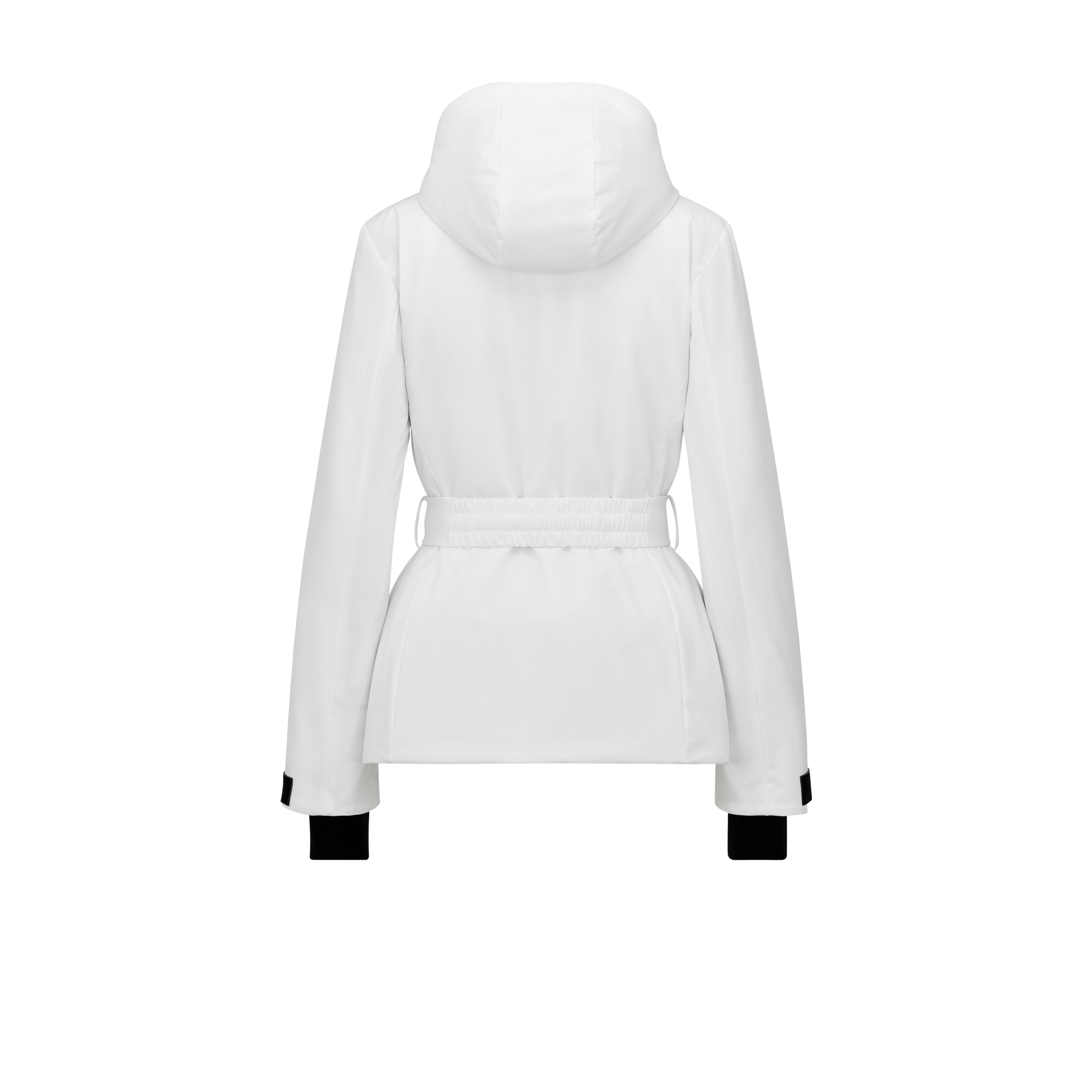 Doudoune ceinturée à capuche DiorAlps Taffetas technique matelassé blanc E08