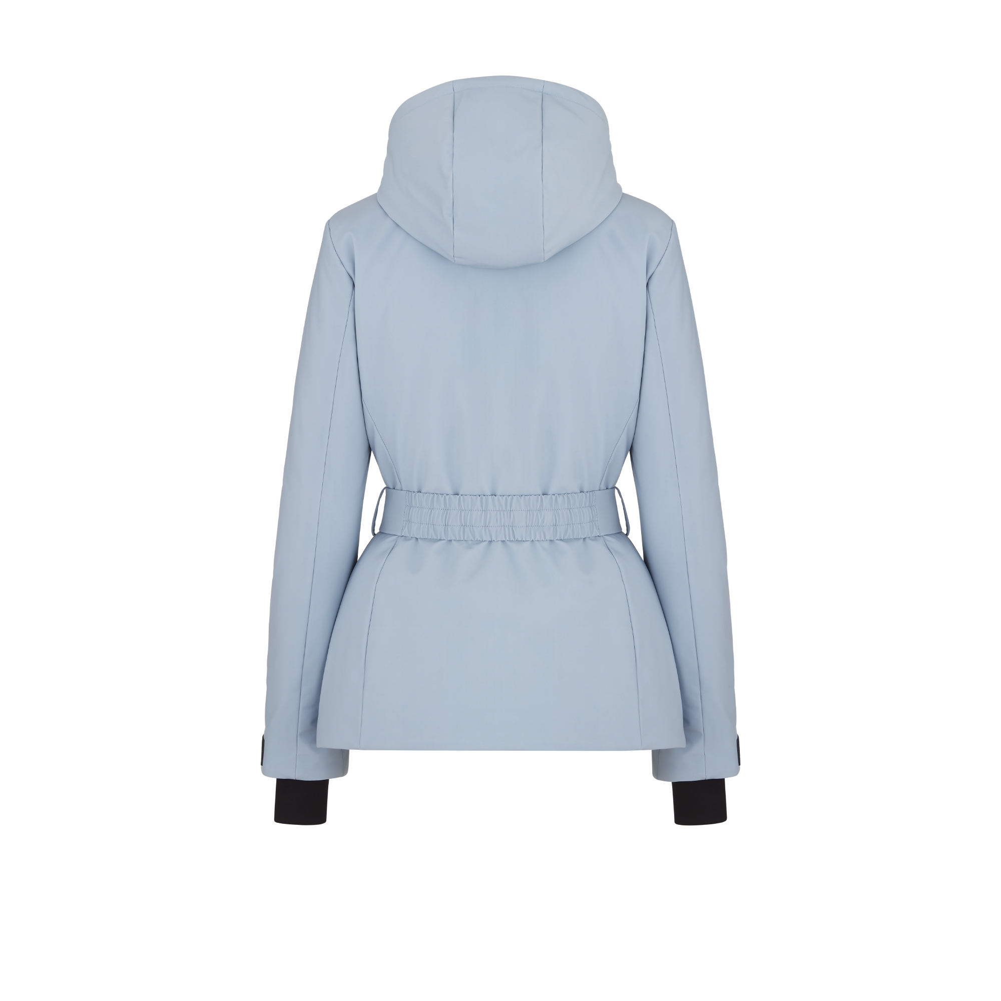 Doudoune ceinturée à capuche DiorAlps Taffetas technique matelassé bleu clair E08