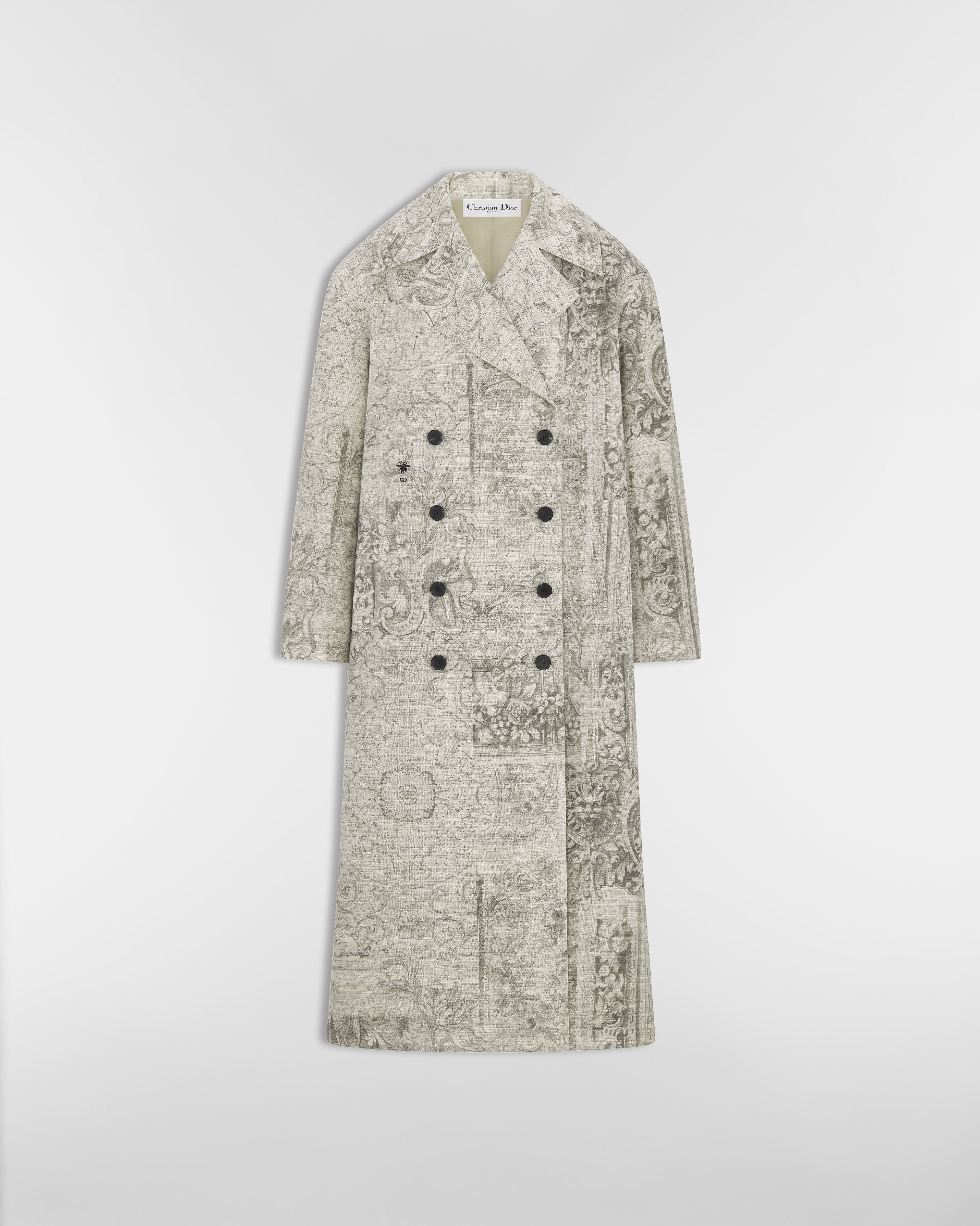 Cappotto Misto cotone, mohair e lana Dior Barocco beige E01