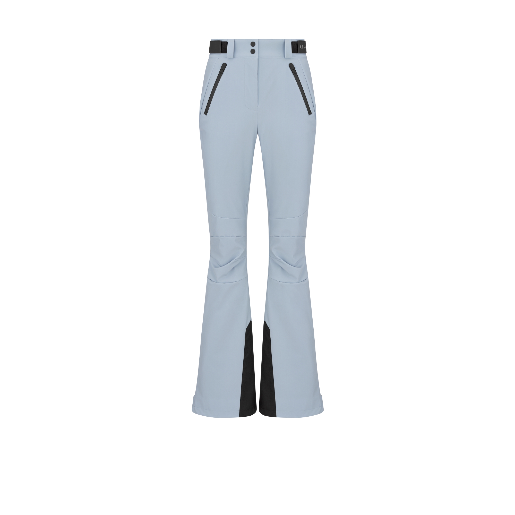 Wijduitlopende skibroek uit de DiorAlps-lijn Lichtblauwe, technische taf E01