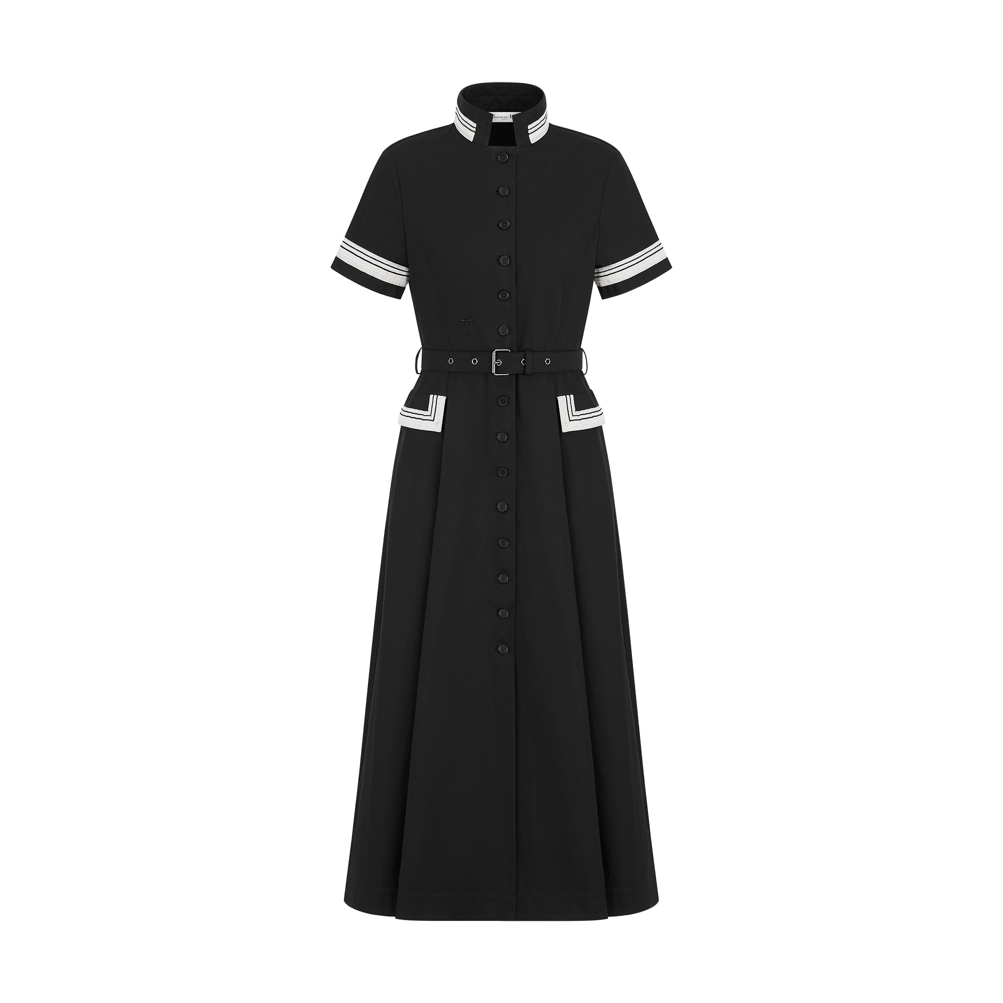  Gabardine di cotone nera