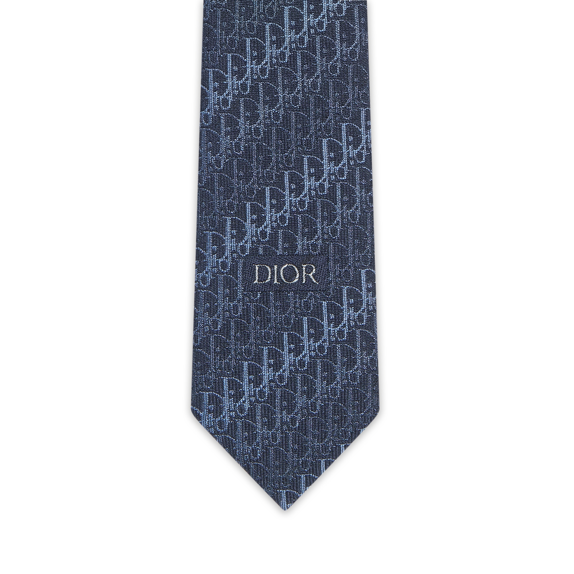 Dior Oblique Trio Tie Blue Silk E09