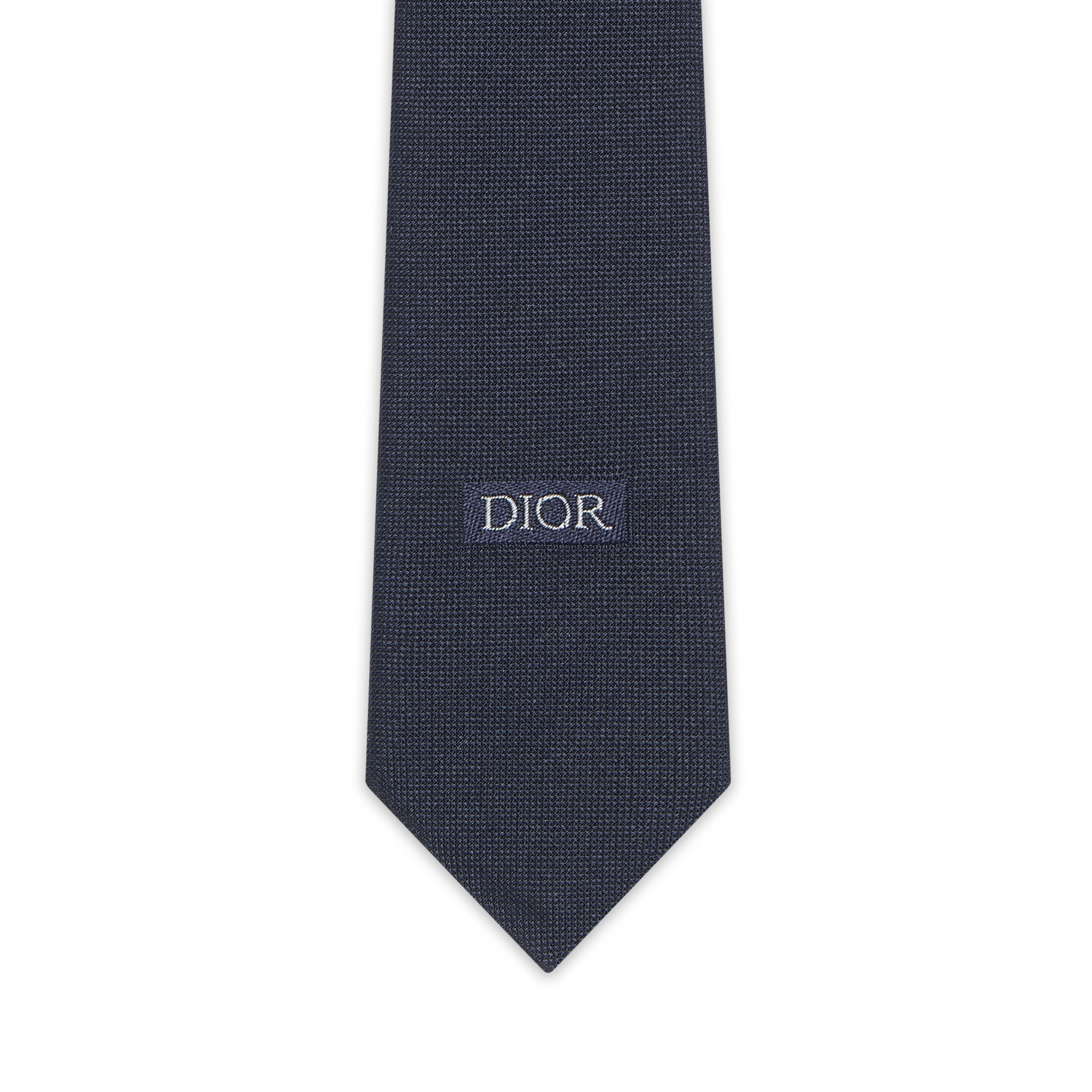 Gradient Dior Gravity Tie Navy Blue and White Silk E09