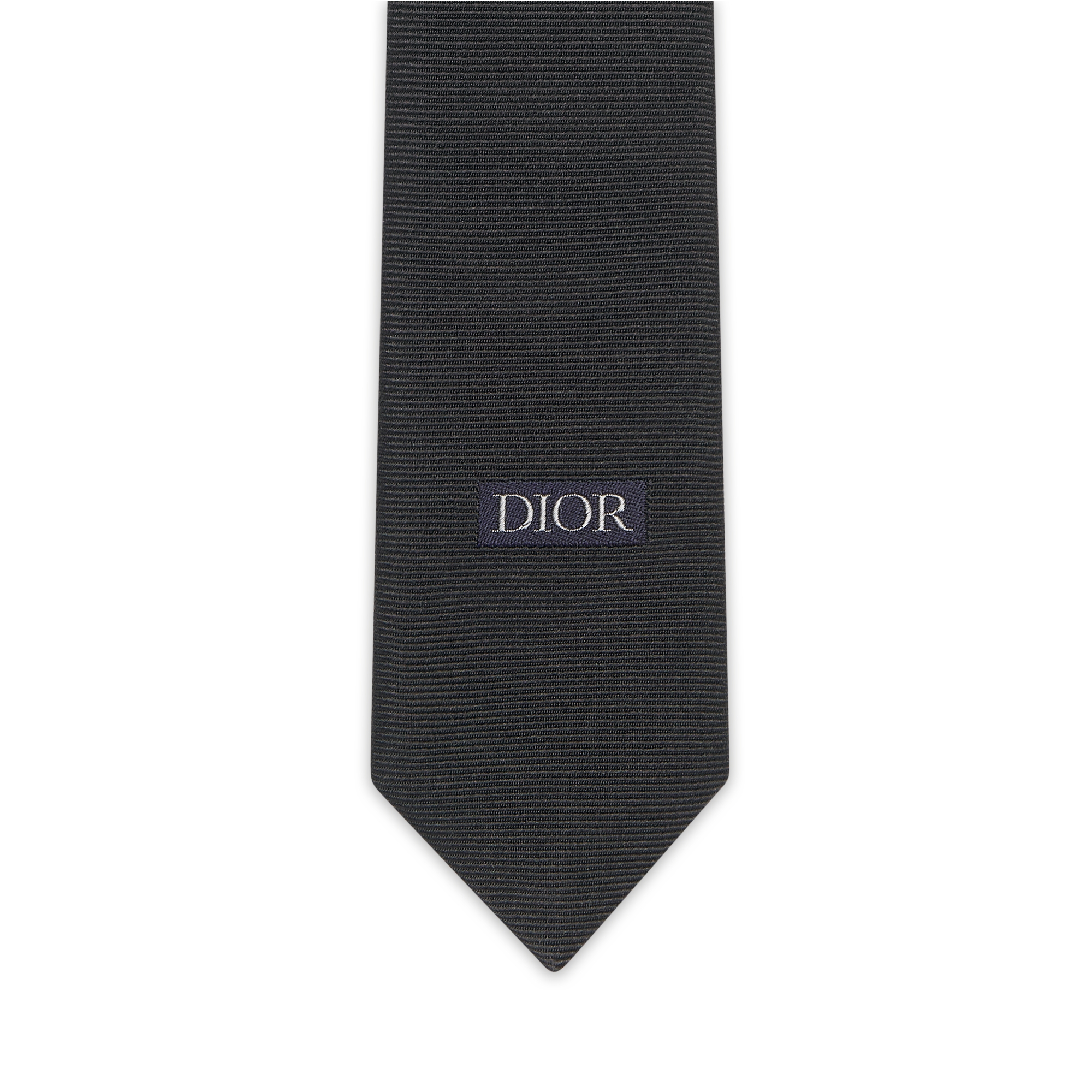 Gradient Dior Gravity Tie Black and White Silk E09