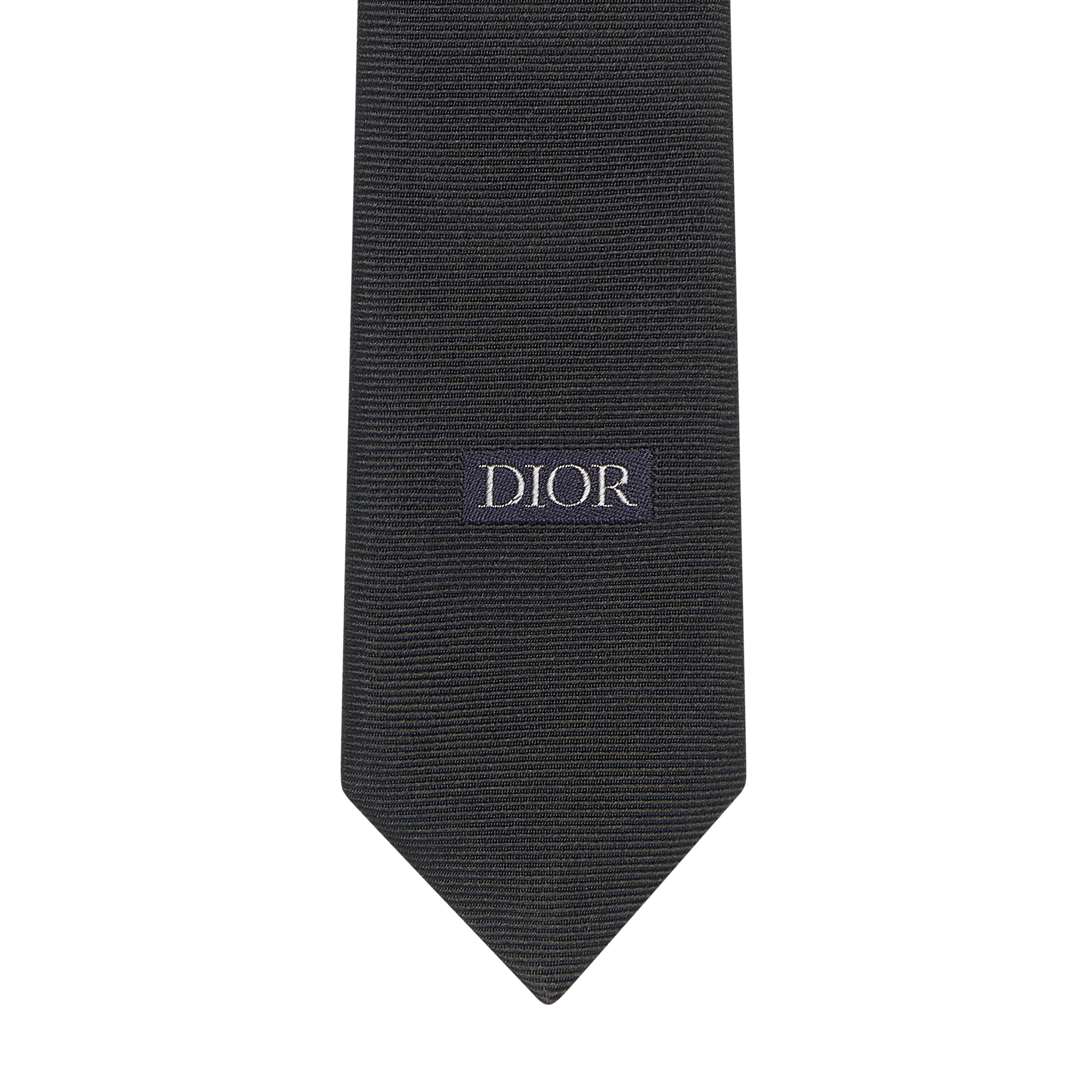 Gradient Dior Gravity Tie Black and White Silk E09