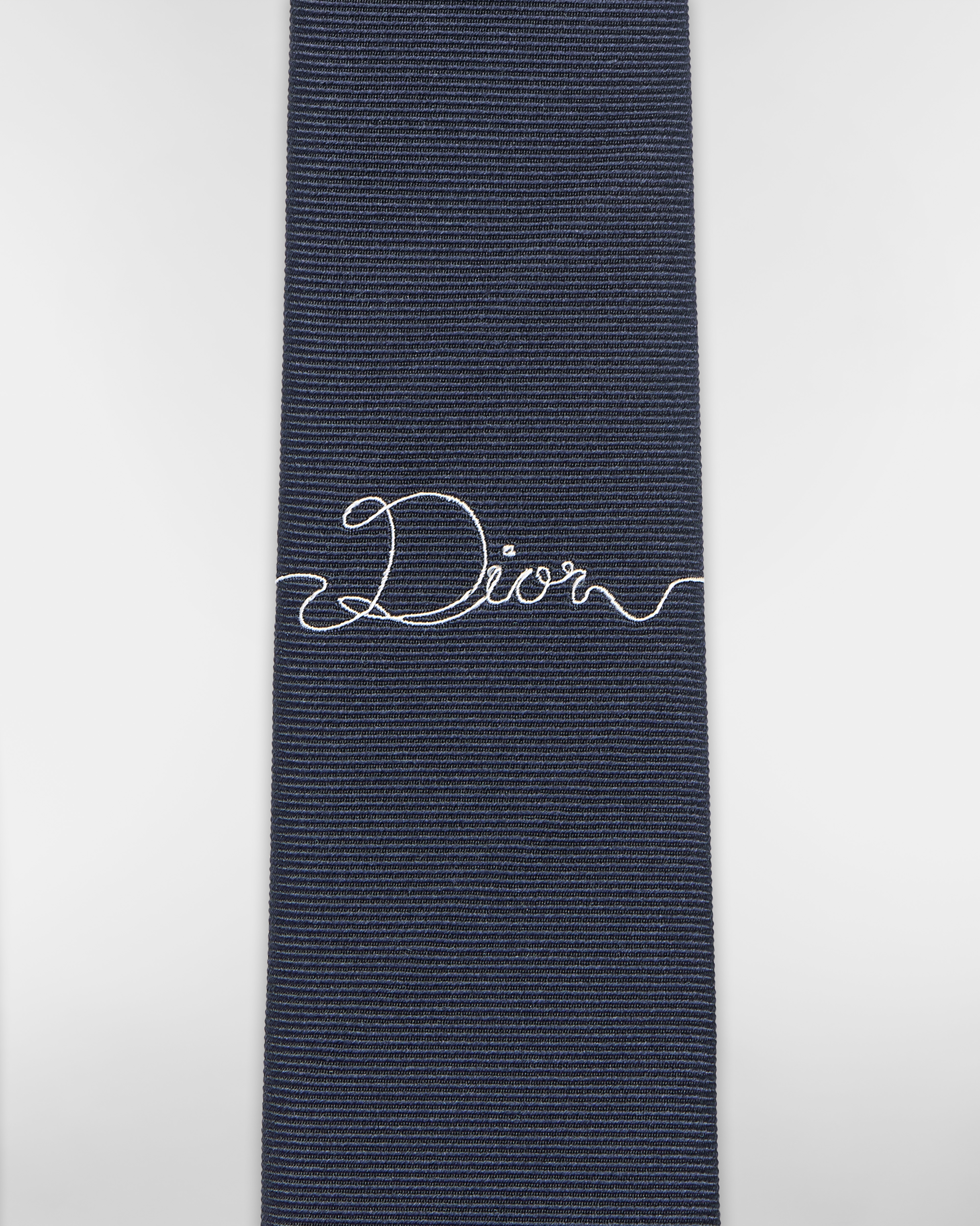 Dior Ribbon Tie Deep Blue Silk E10
