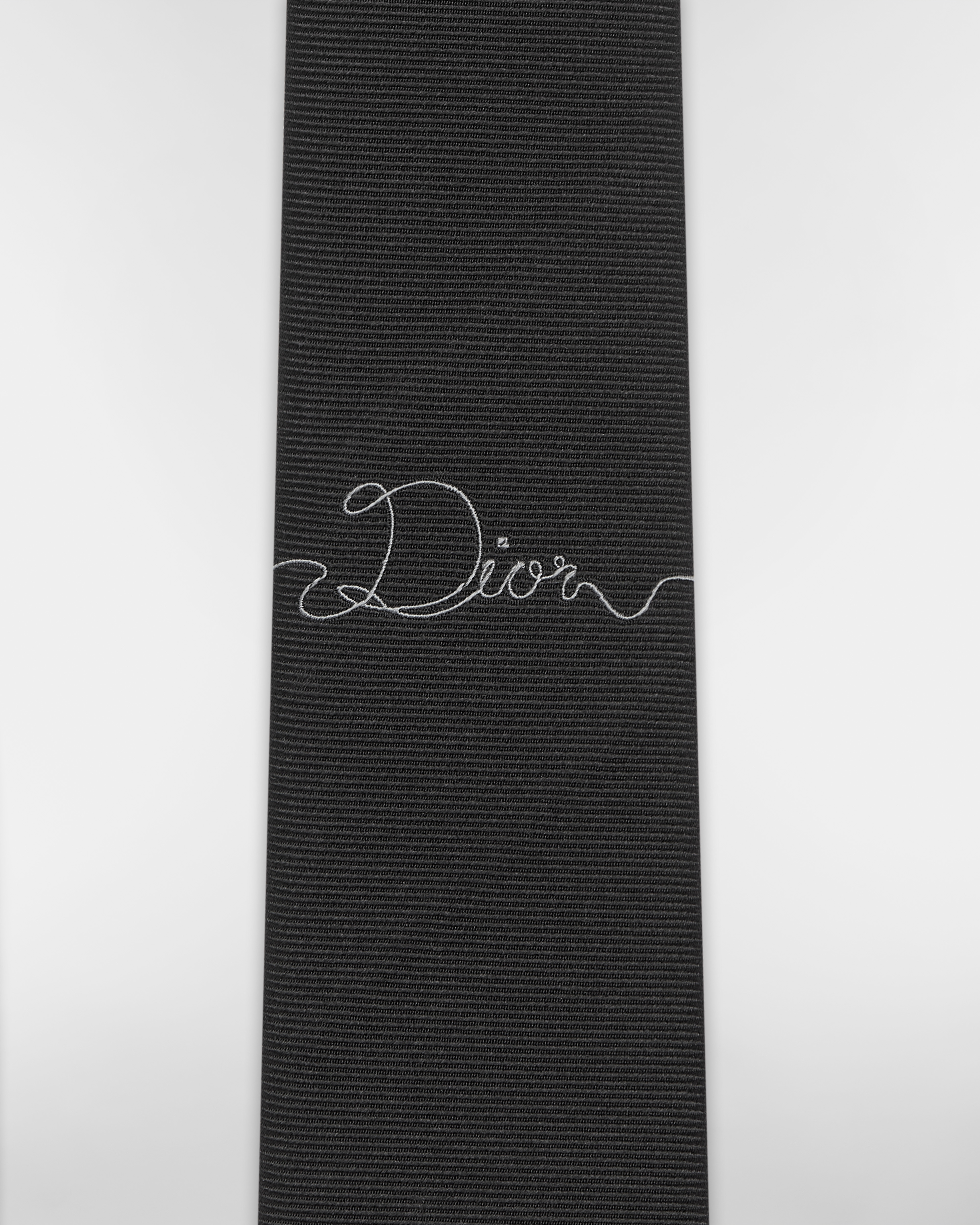 Dior Ribbon Tie Black Silk E10