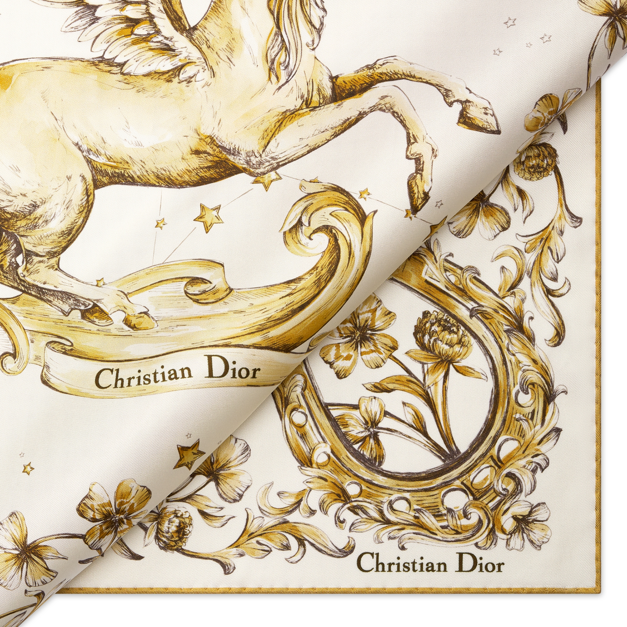 DIOR | Dior Pegasus 70 スクエアスカーフ シルクツイル