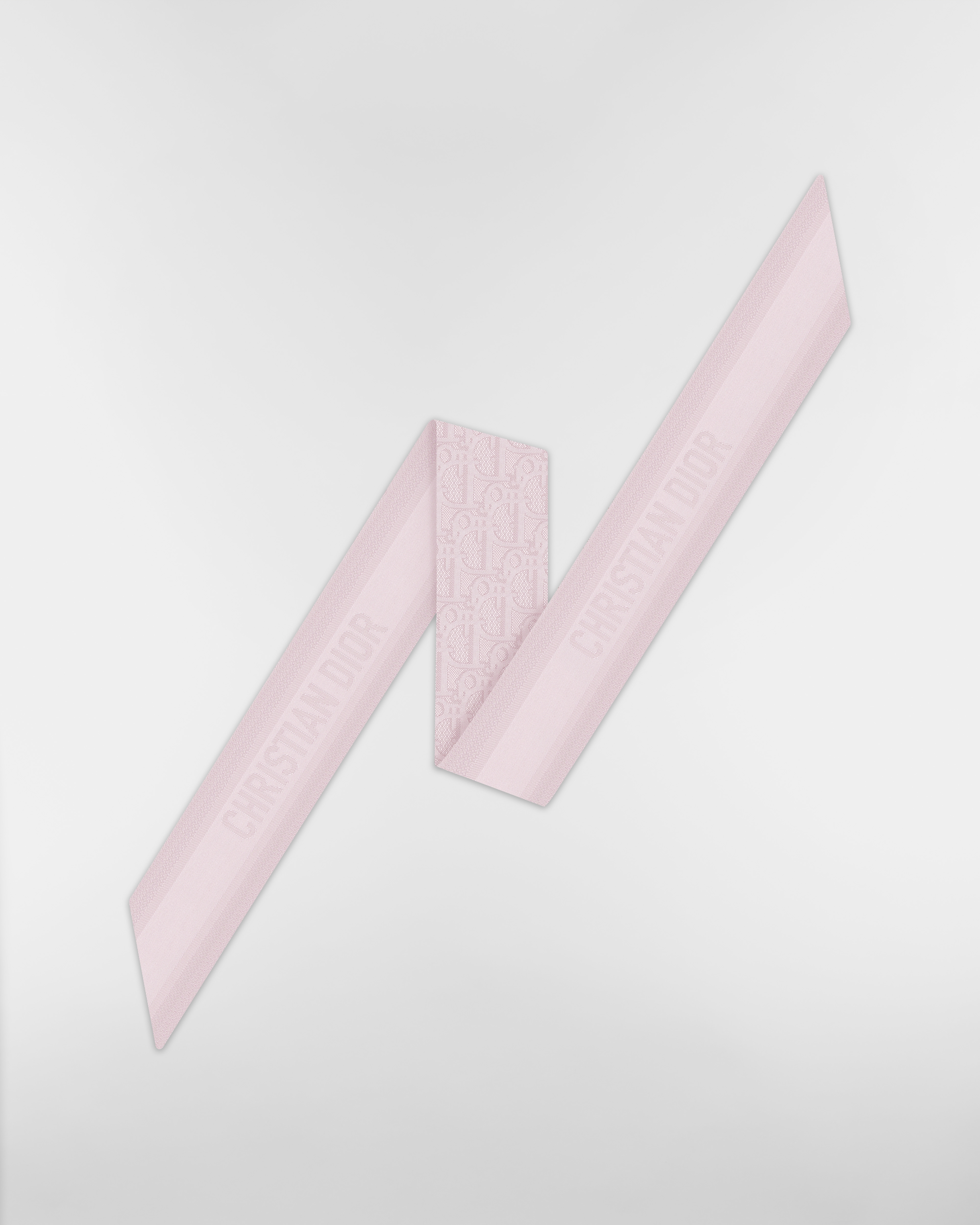 Dior Oblique Mitzah-Schal Seidenjacquard in Puderrosa E08