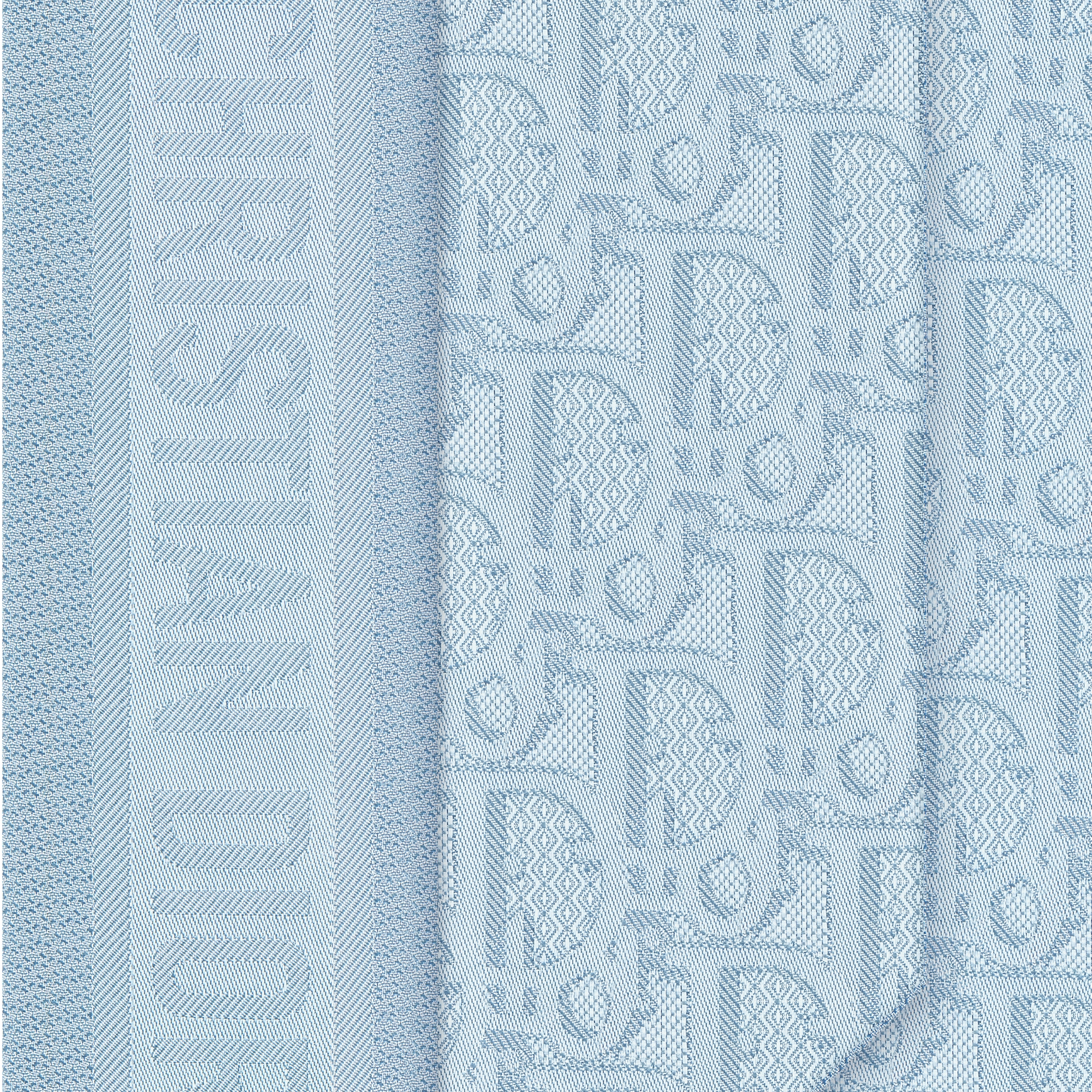 Dior Oblique Mitzah Scarf Azure Blue Silk Jacquard E09