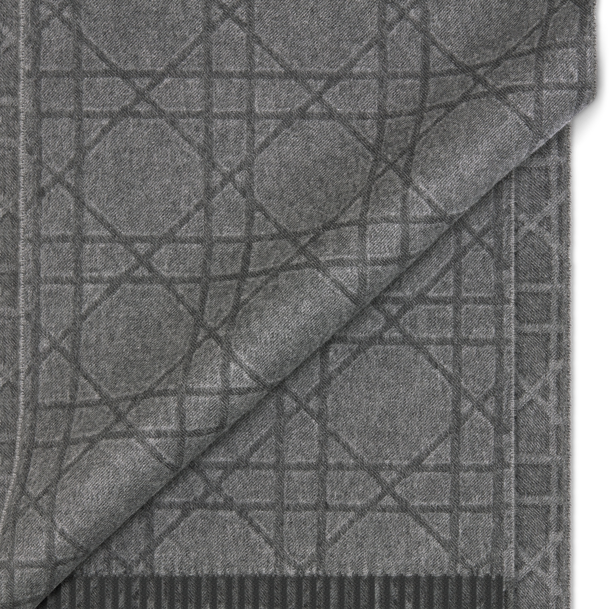 Sciarpa Cannage Lana e cachemire neri E09