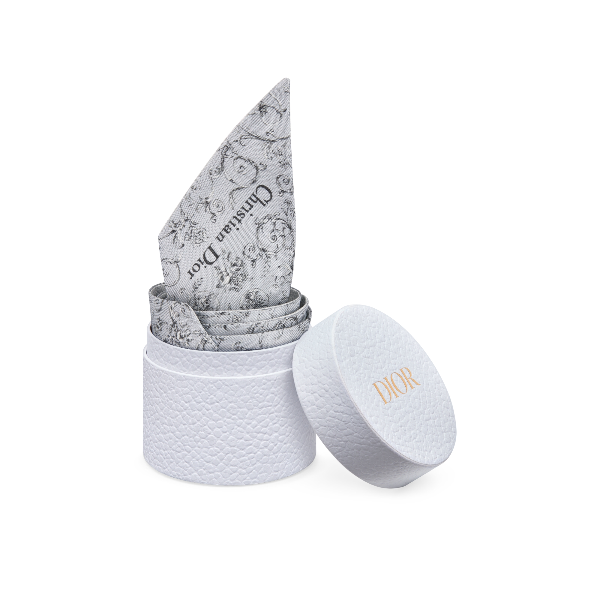 Mitzah Dioresque Butterfly Twill di seta grigio chiaro E10