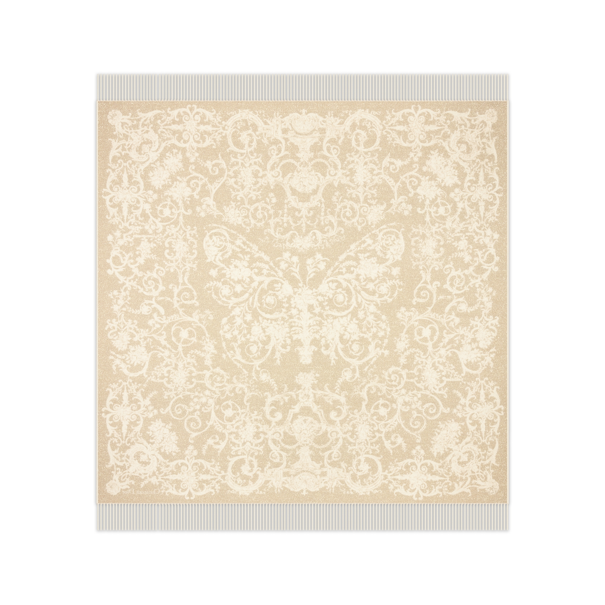 Dioresque Butterfly Decke Kaschmirmischung in Goldfarbe mit Metallfaden E08