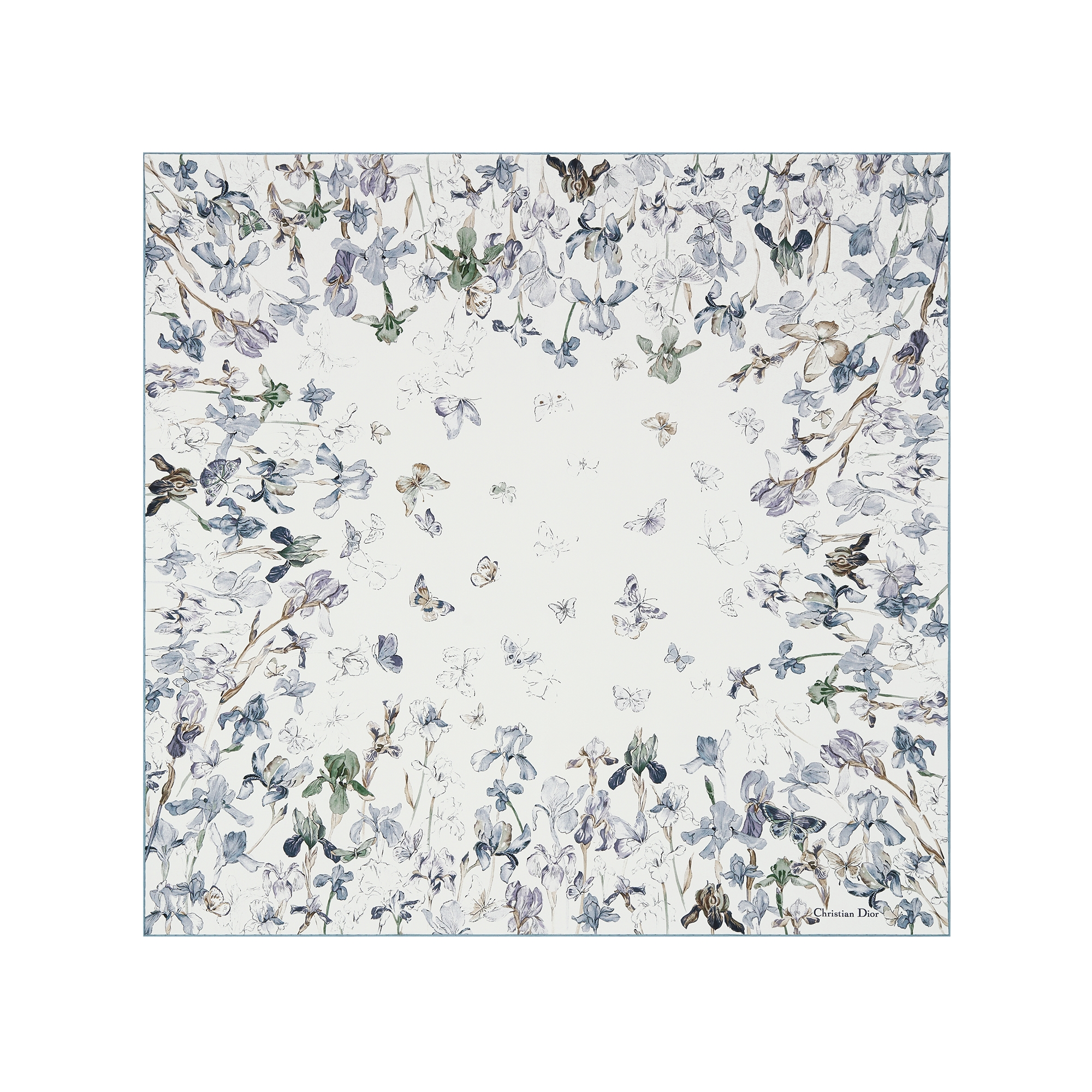  Sarga de seda azul cerúleo