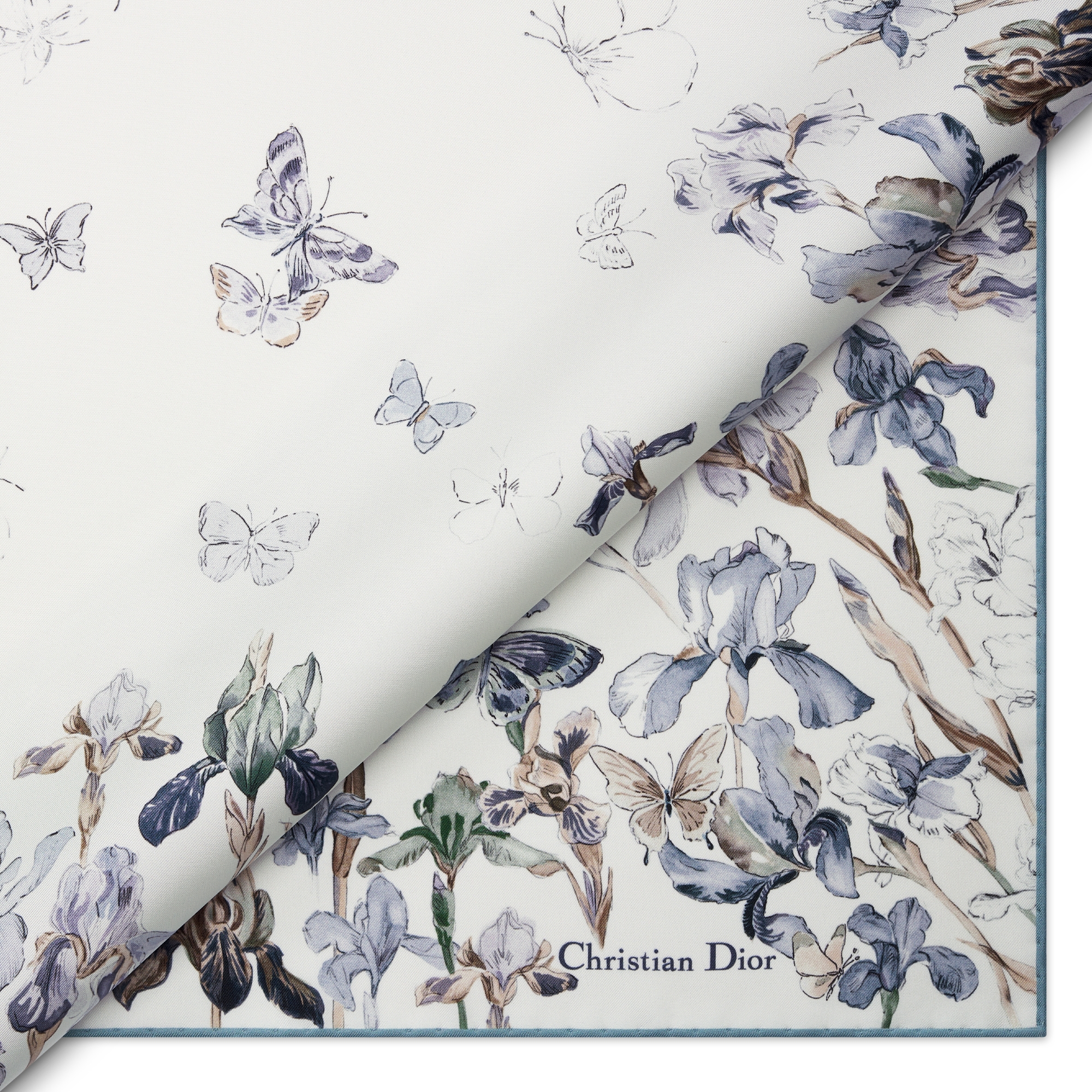 Butterflies & Iris 90 Square Scarf