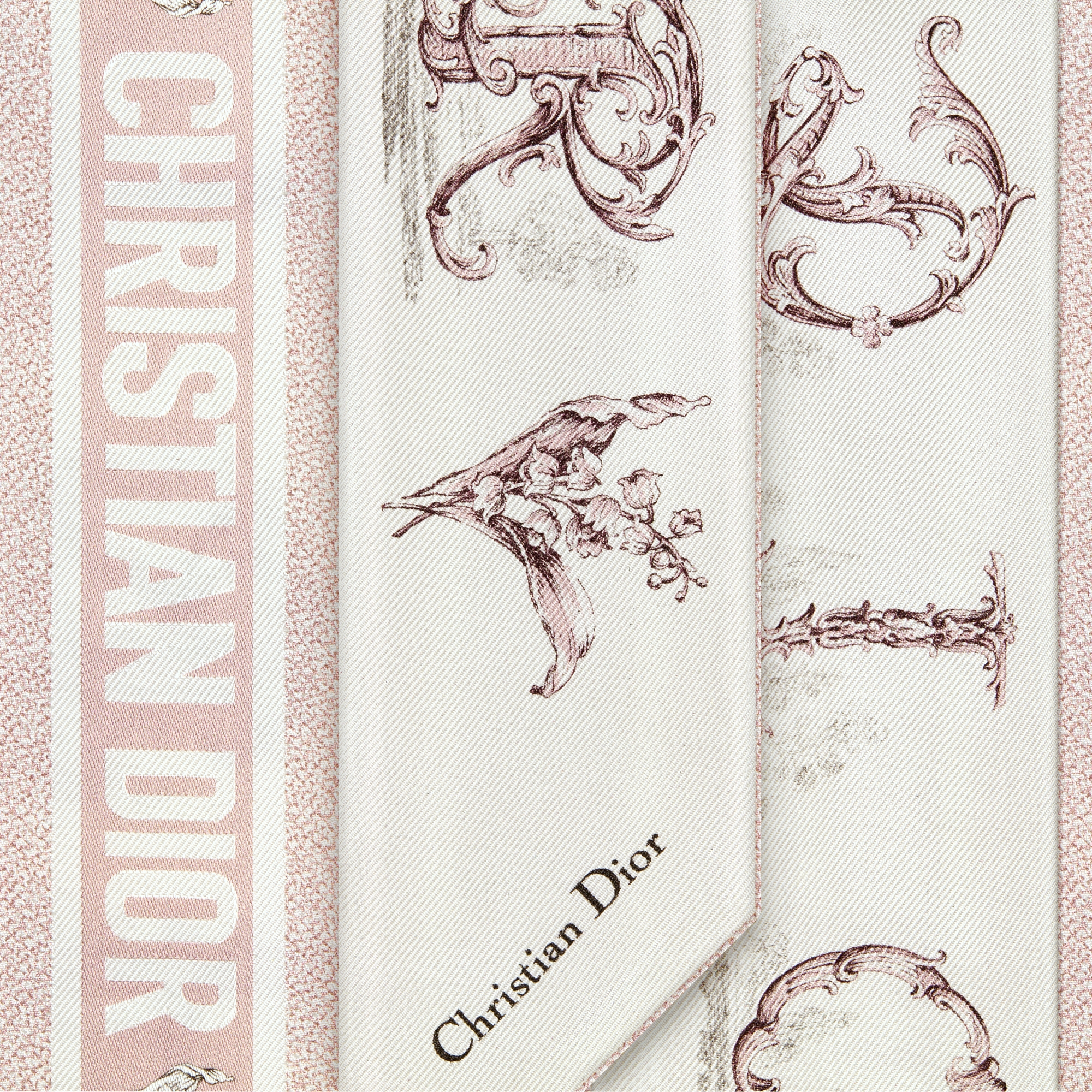 CHRISTIAN DIOR ABCDior ミッツァ スカーフ シルクツイル DIOR | Dior Alphabet ミッツァ スカーフ シルクツイル