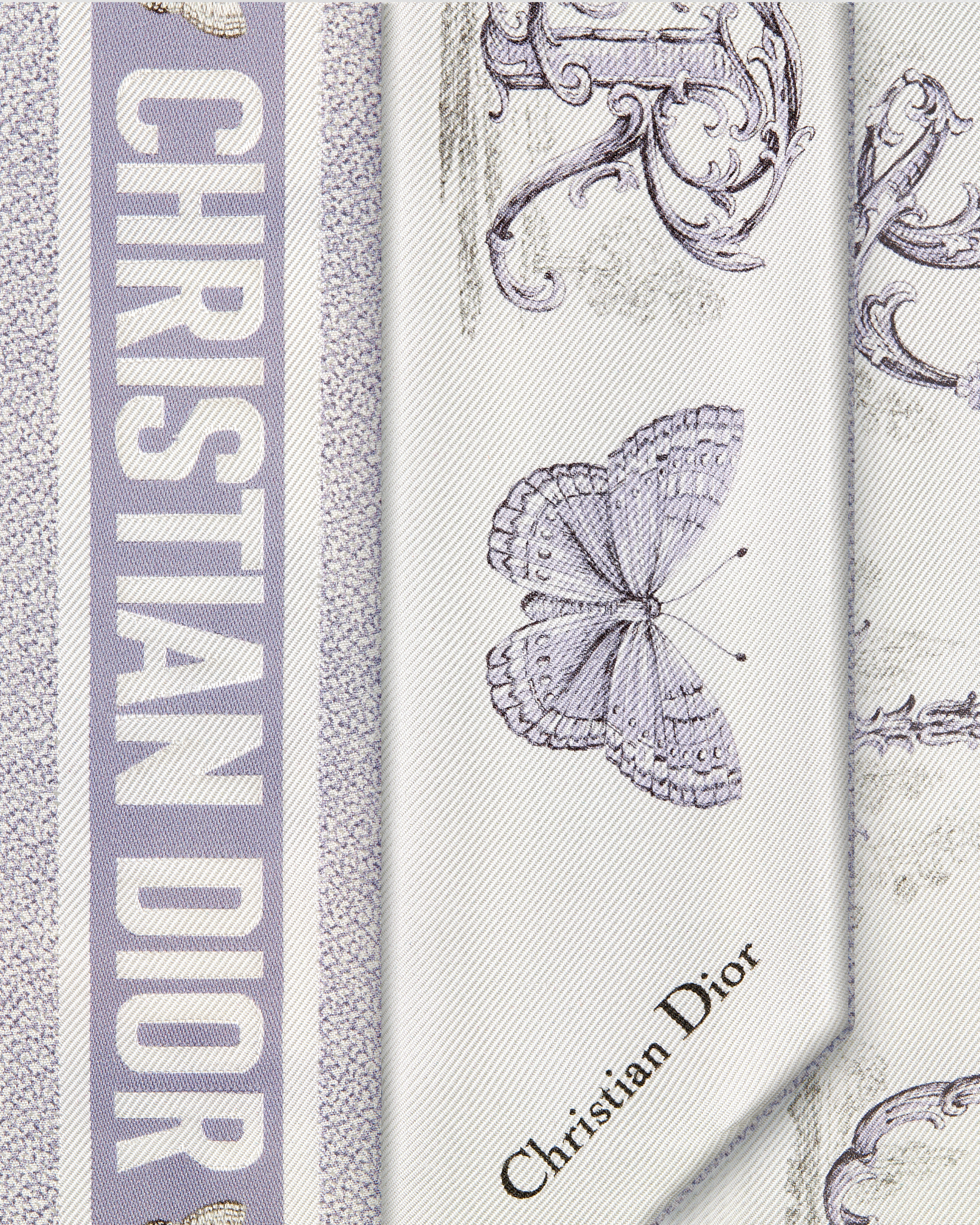 Dior Alphabet ミッツァ スカーフ シルクツイル E09