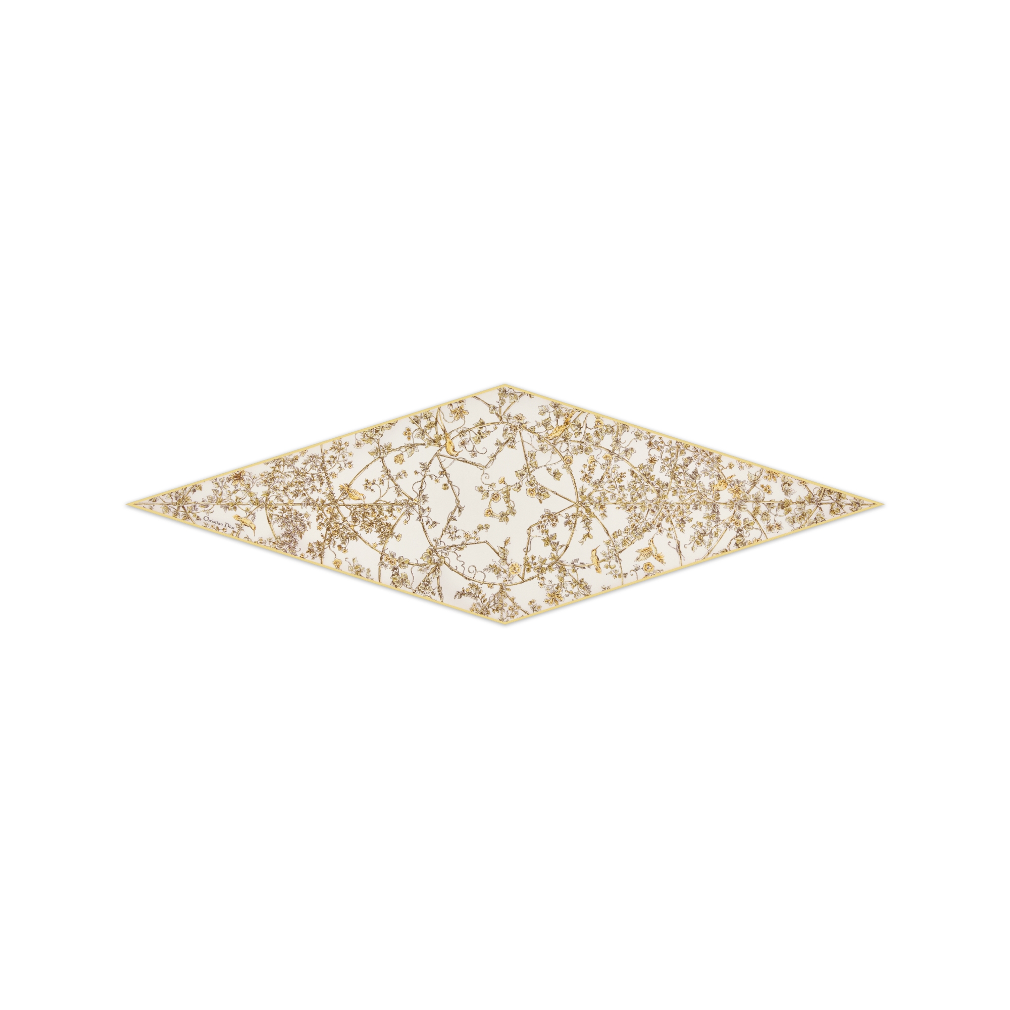 Jardin D-Étoile Dior Diamond White and Gold-Tone Silk Twill E01