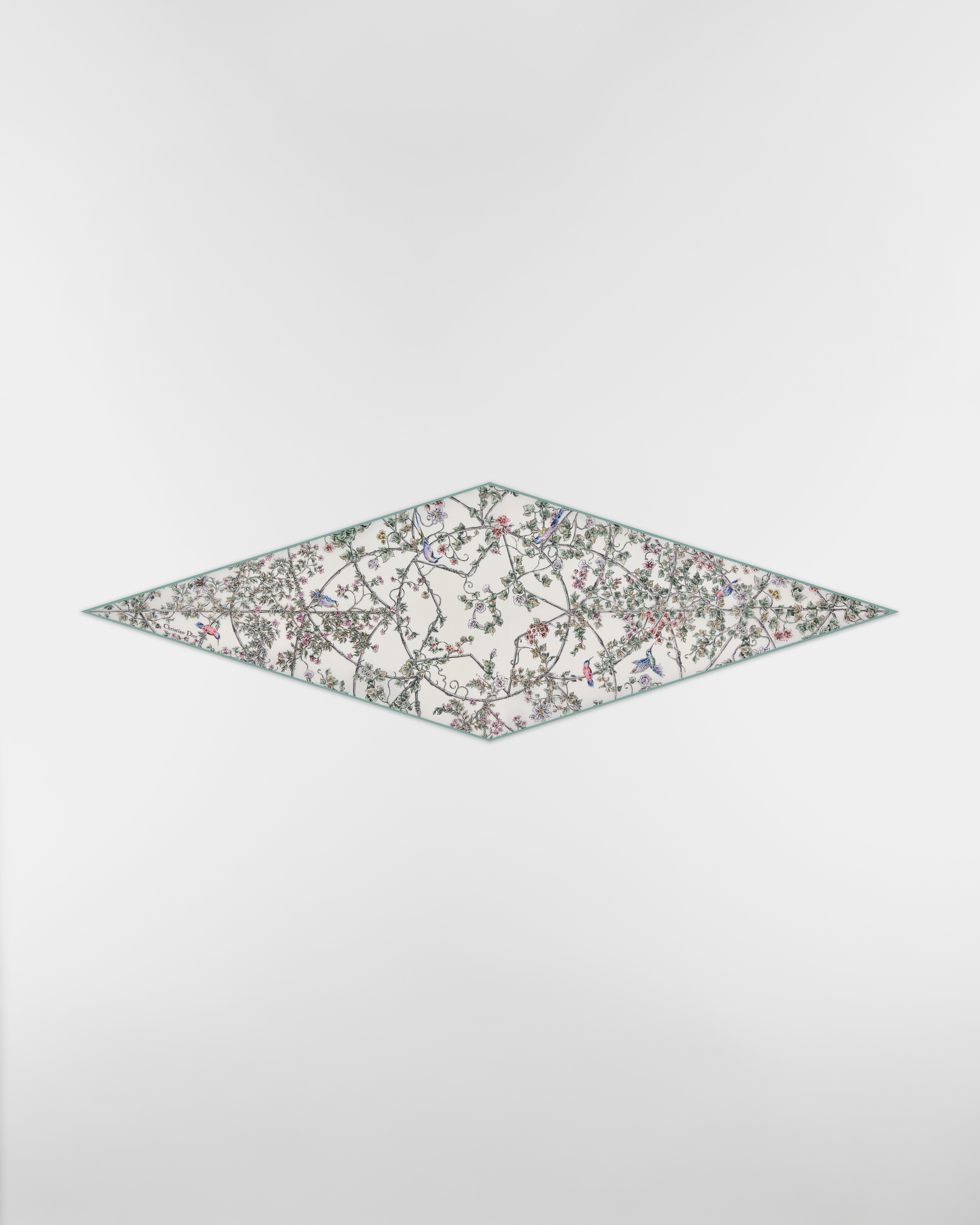 Dior Diamond met Jardin D-Étoile-motief Veelkleurige zijden keperstof E01