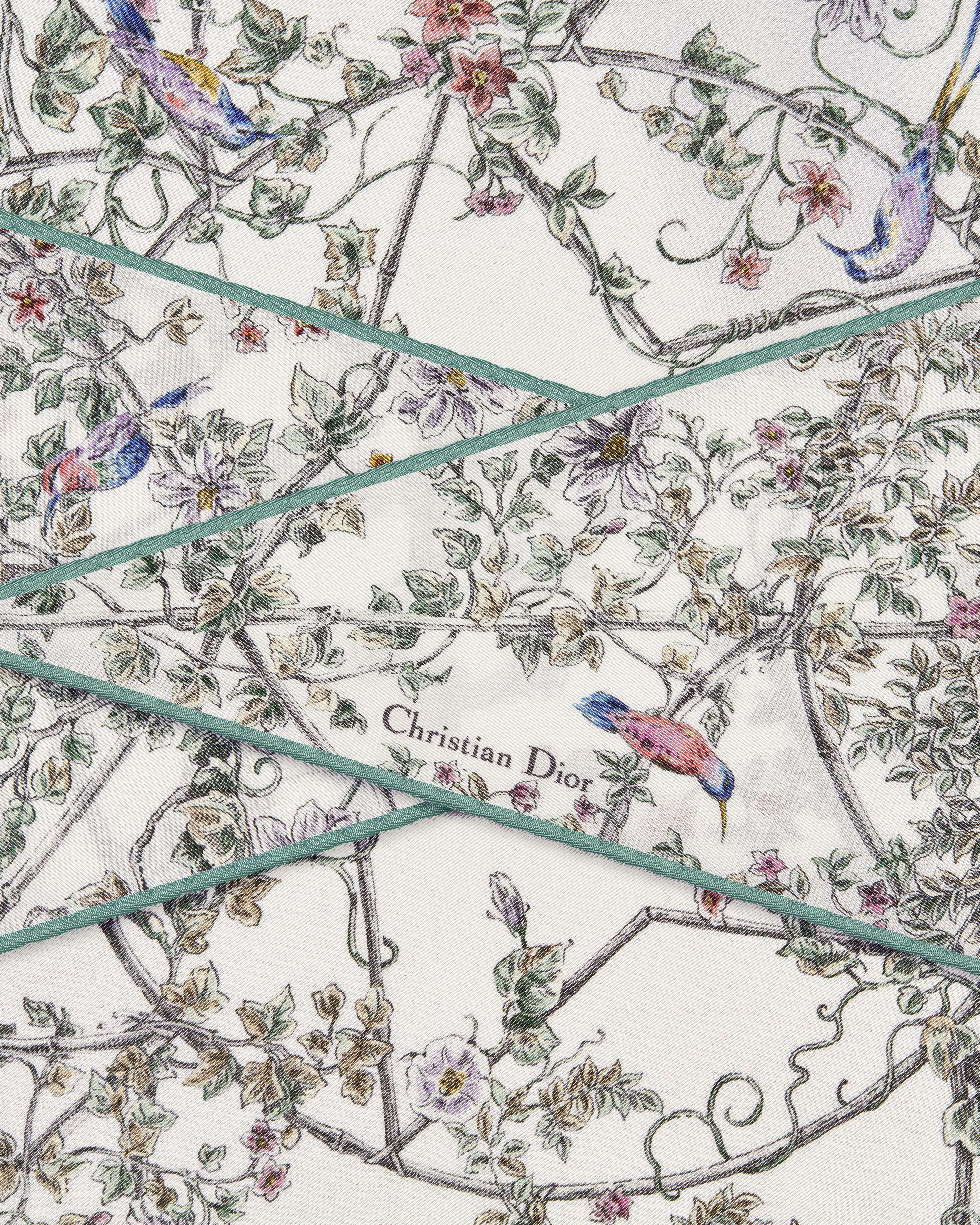 Dior Diamond Jardin D-Étoile Twill de soie multicolore E09