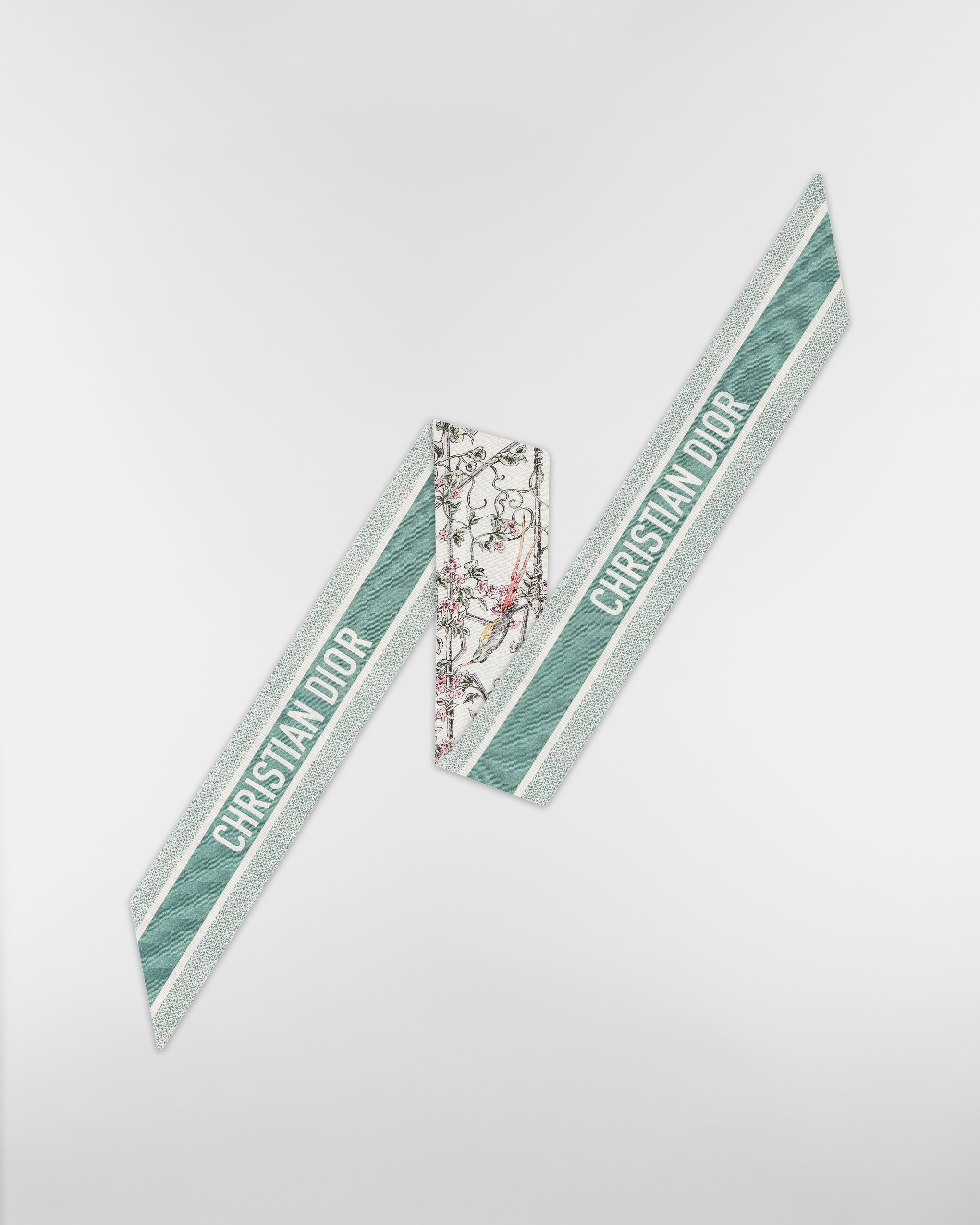 Mitzah-sjaal met Jardin D-Étoile-motief Veelkleurige zijden keperstof E08