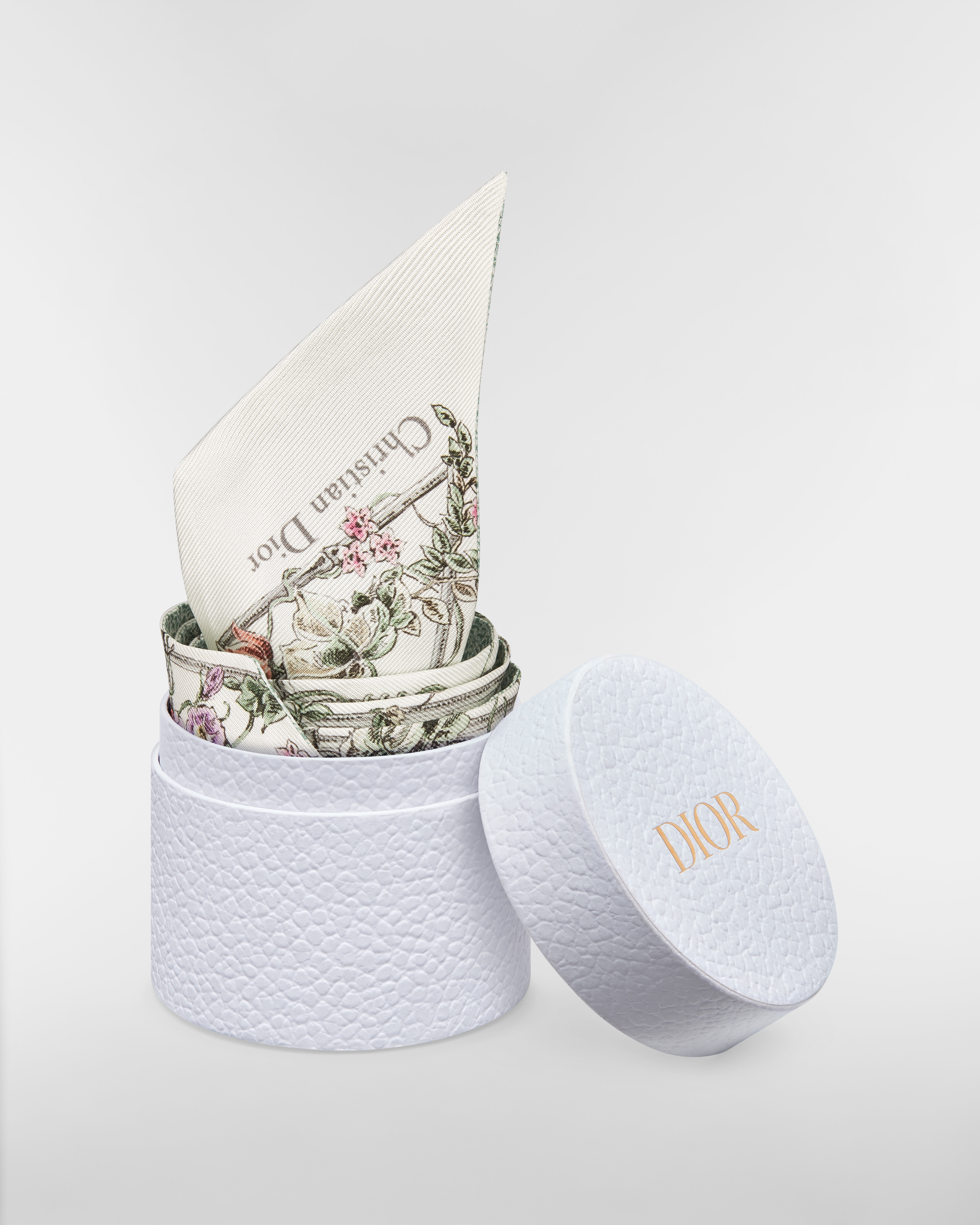 Mitzah-sjaal met Jardin D-Étoile-motief Veelkleurige zijden keperstof E10