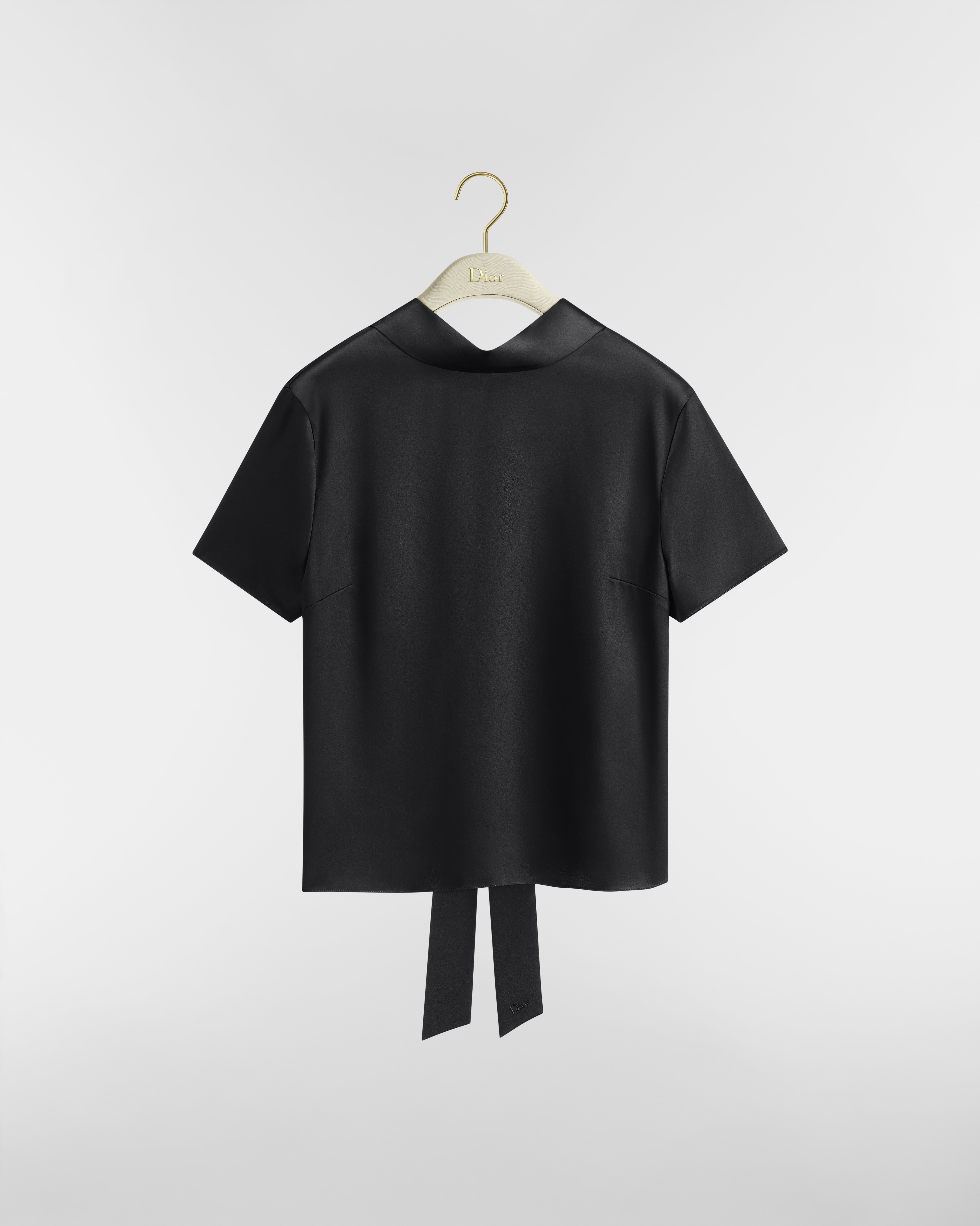 バックタイ ブラウス シルクツイル E01