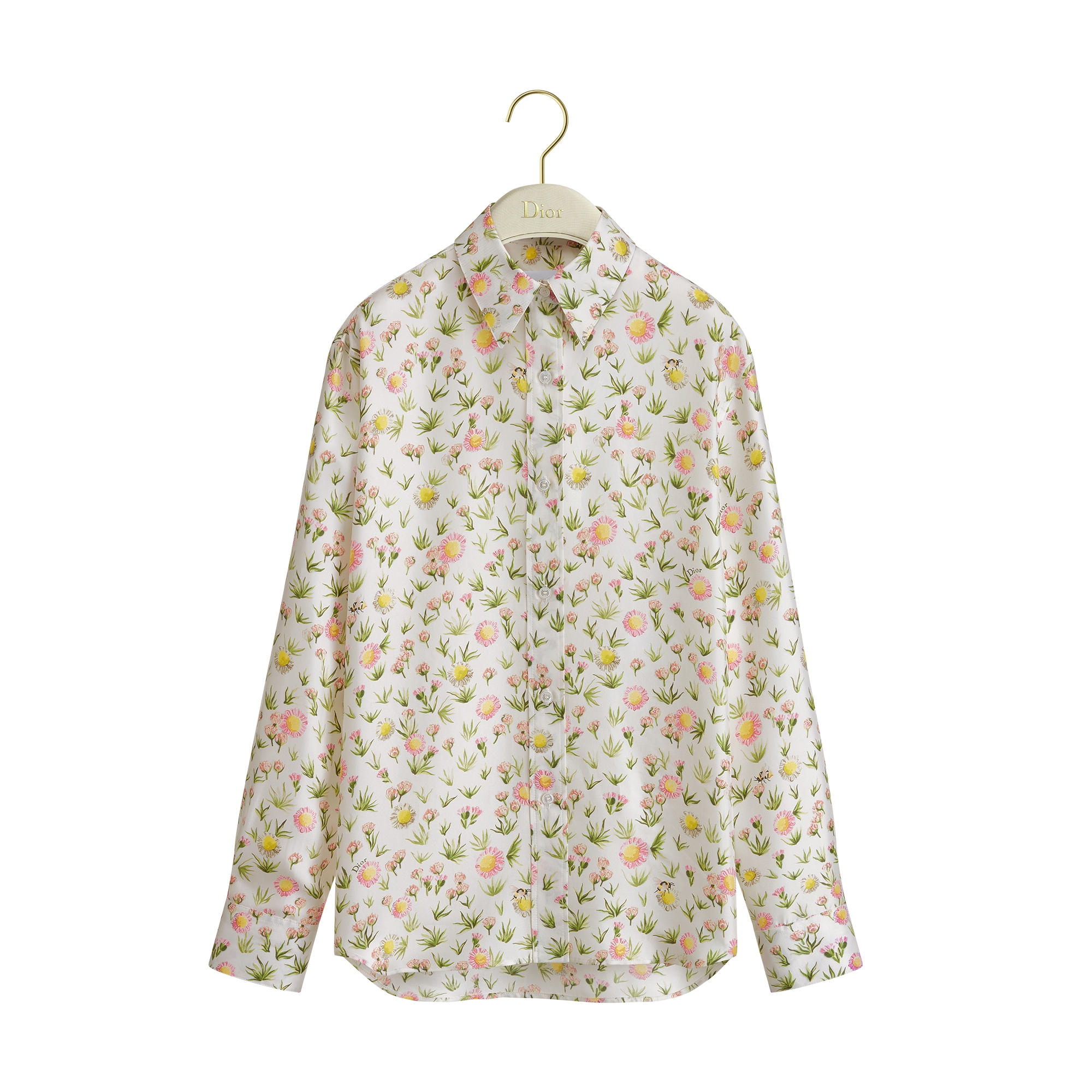 Blouse Multicolor Daisy Garden Silk Twill E01