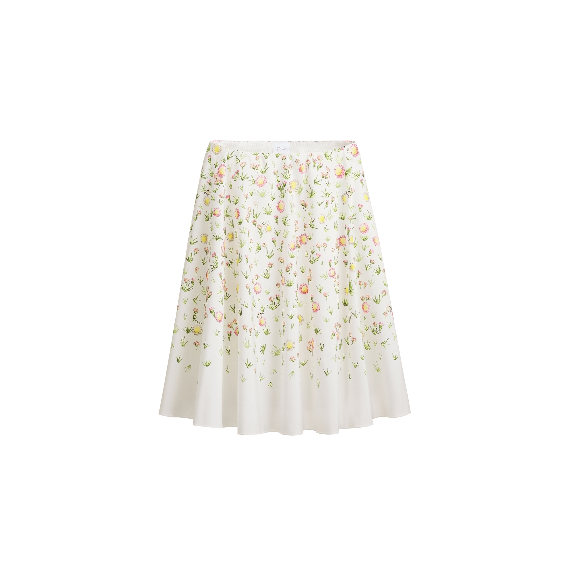 DIOR | フレアスカート Daisy Garden コットンポプリン