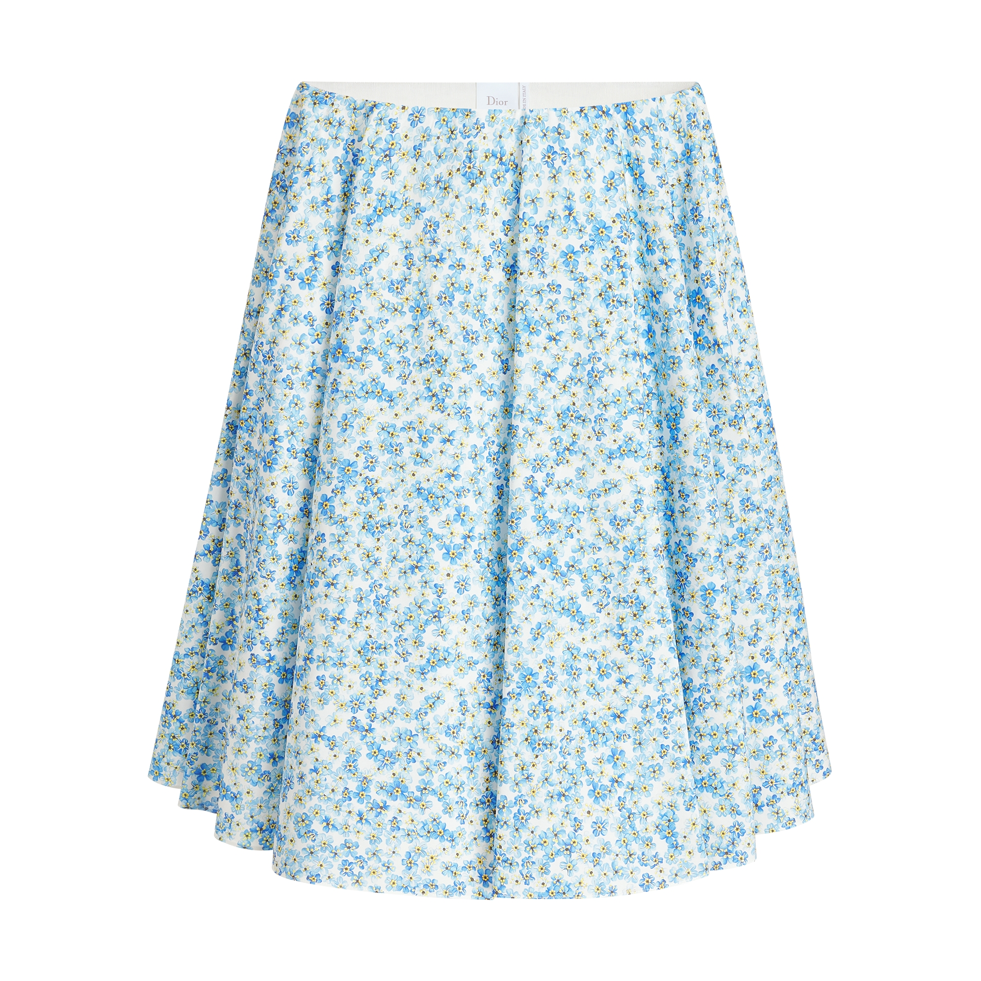 DIOR | フレア ミディスカート Dior Myosotis コットンポプリン