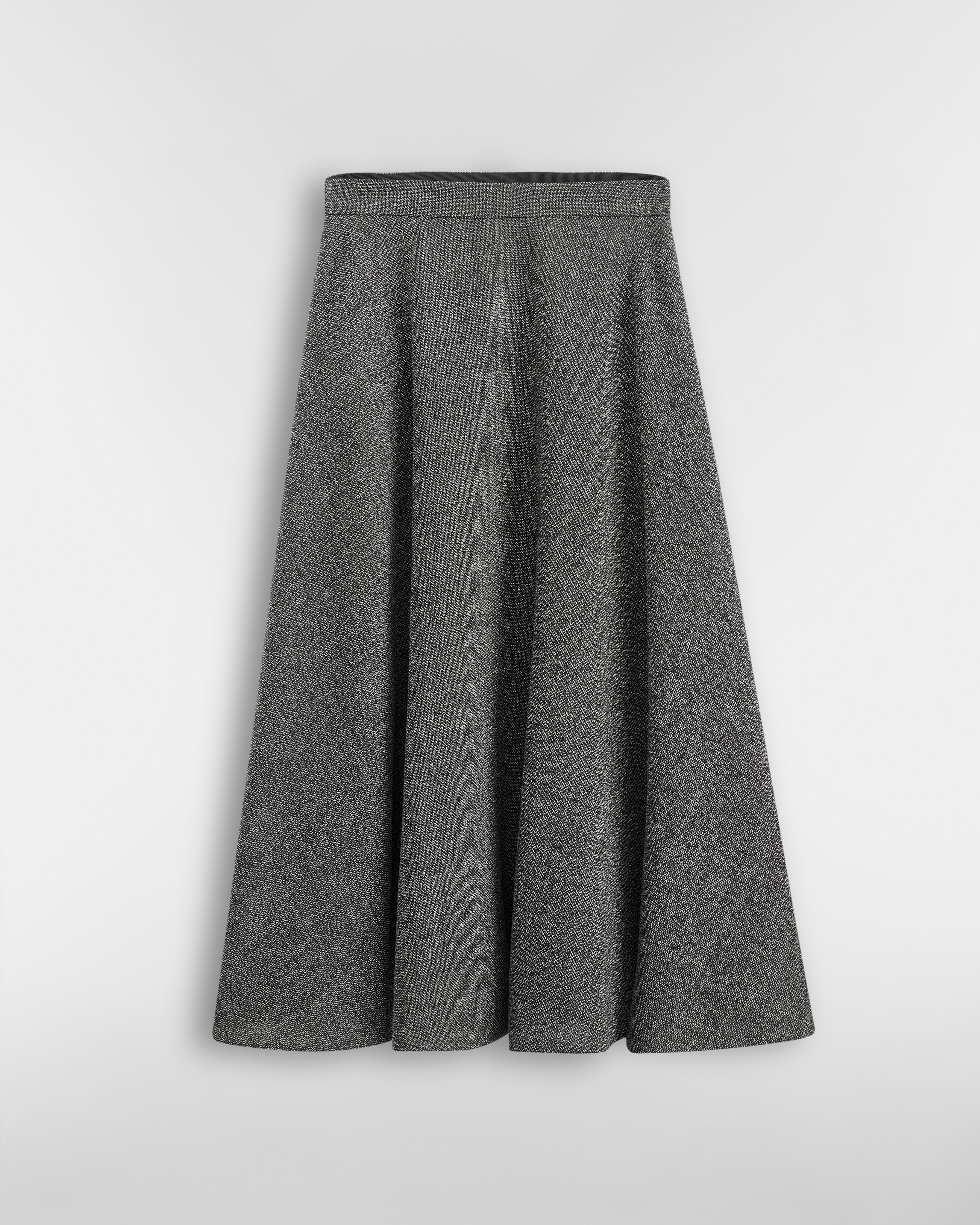Mid-Length Flared Skirt