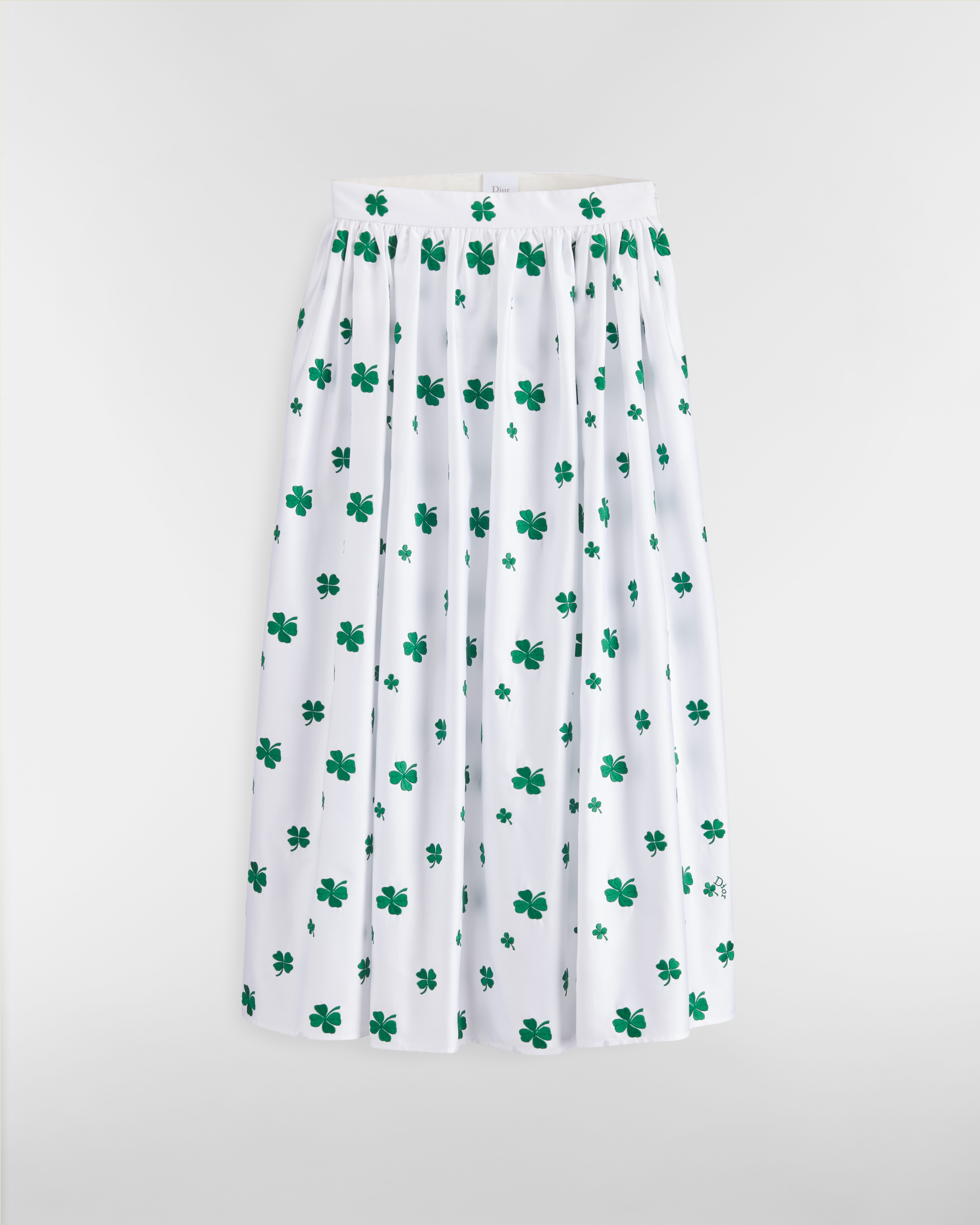 Mid-Length Embroidered Skirt