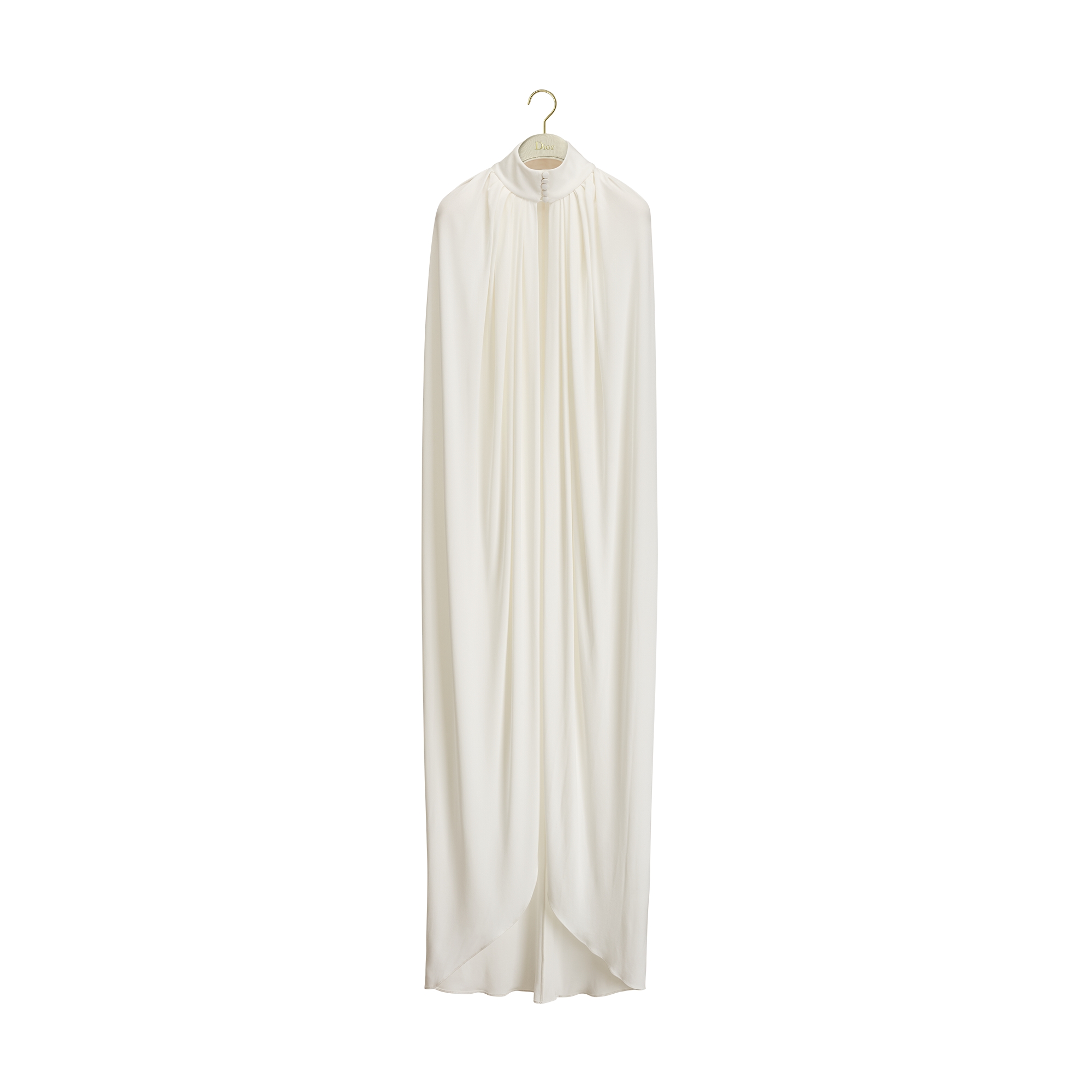 Pleated Cape Ecru Technical Jersey | DIOR US