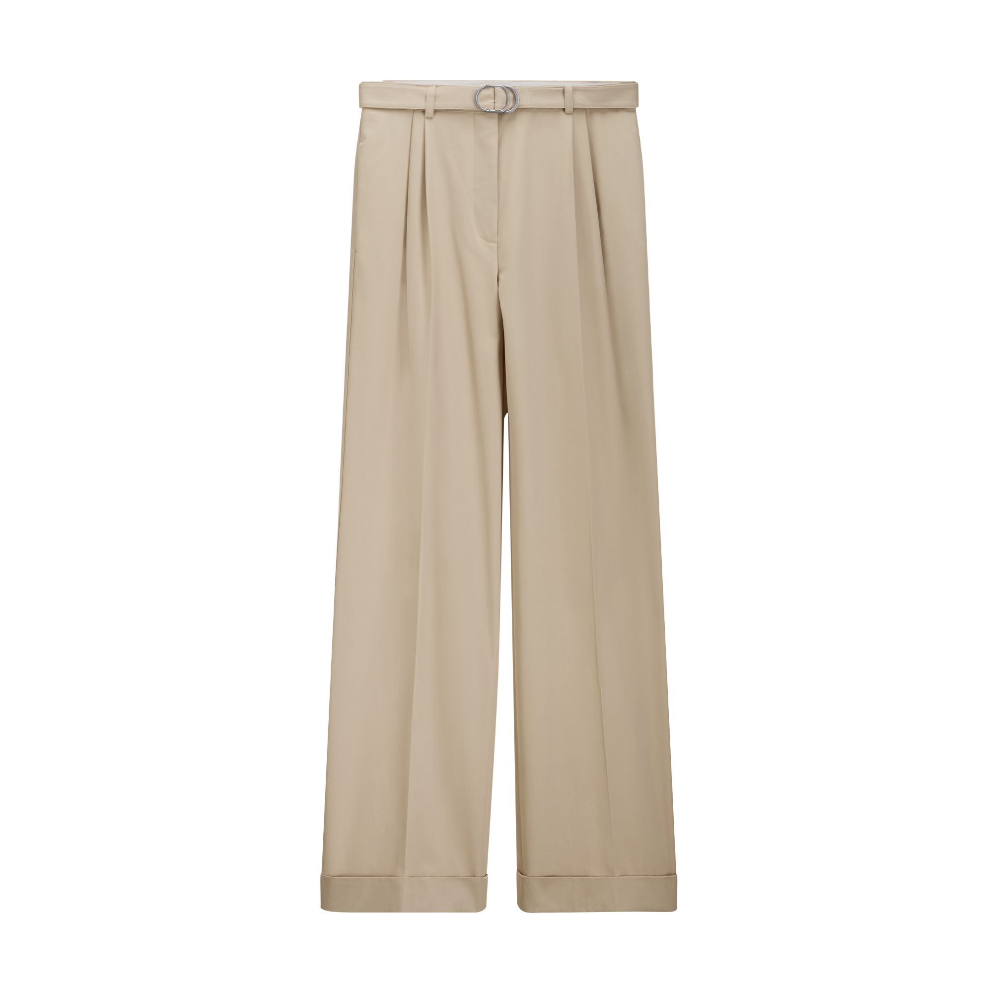  Gabardine de coton et soie beiges