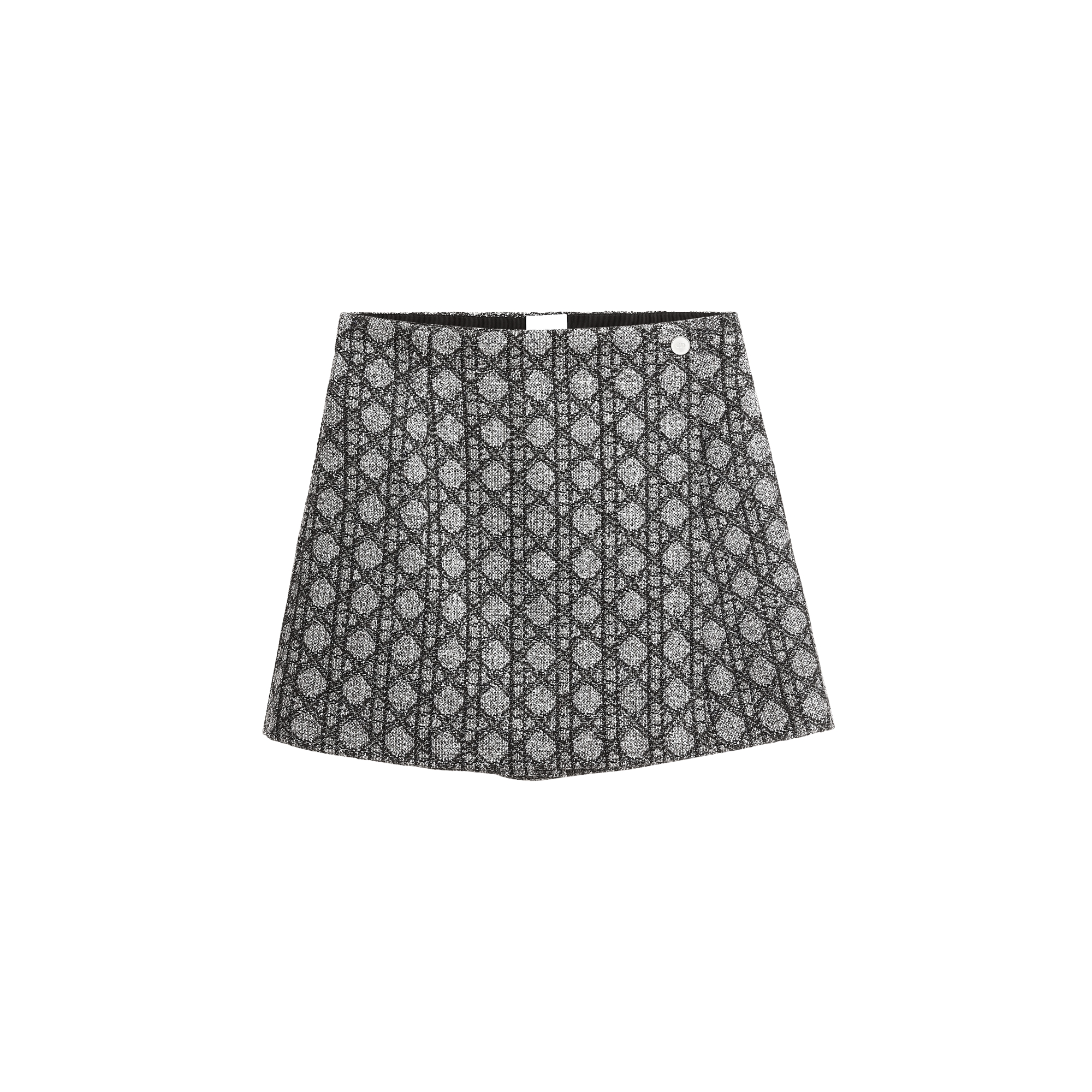 【新品・タグ付】Christian Dior 地図柄ショートパンツ Macrocannage Skort Black and White Tweed Embroidered with