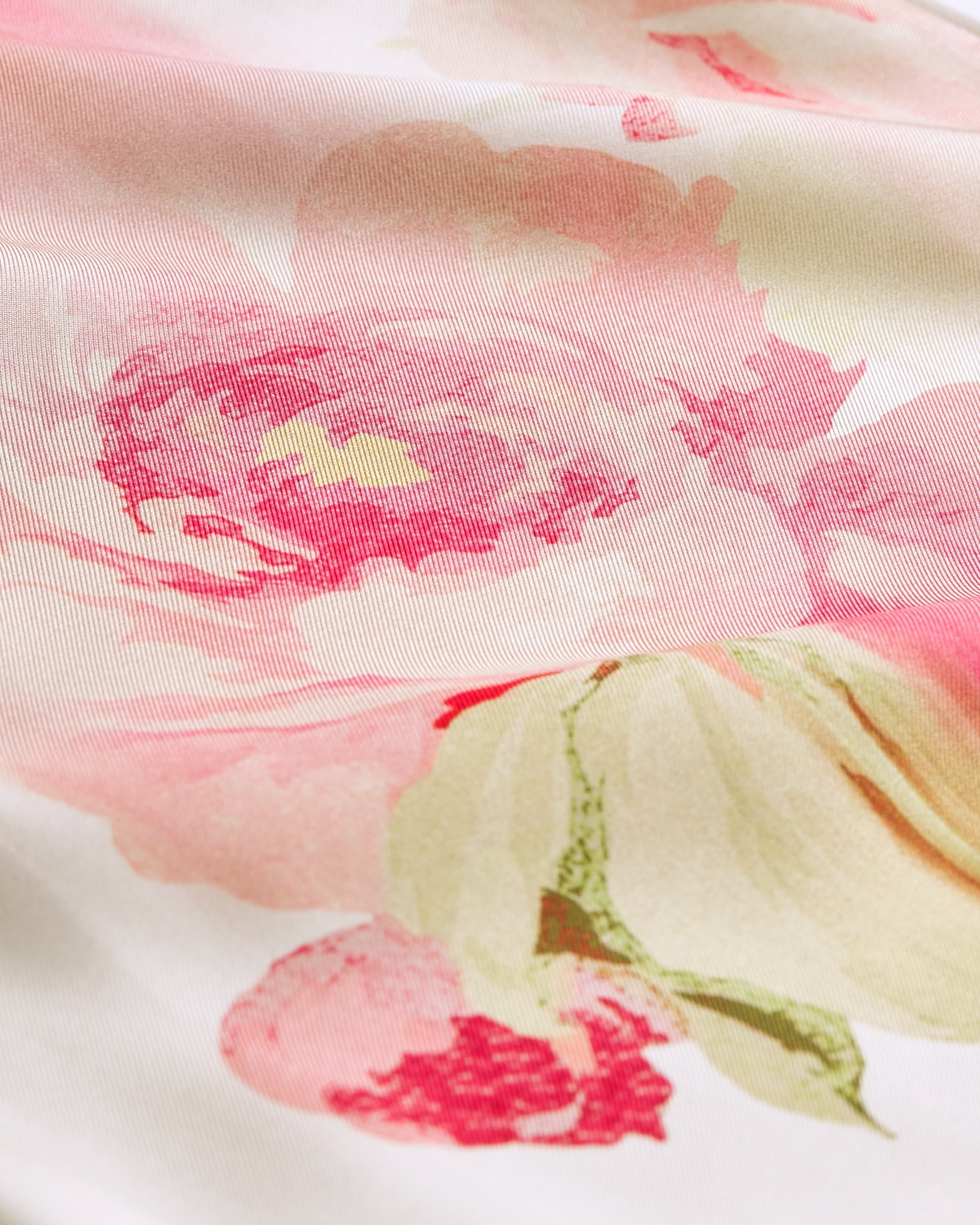 Pants White Silk Twill with Multicolor Dior Painted Roses Motif | DIOR AE