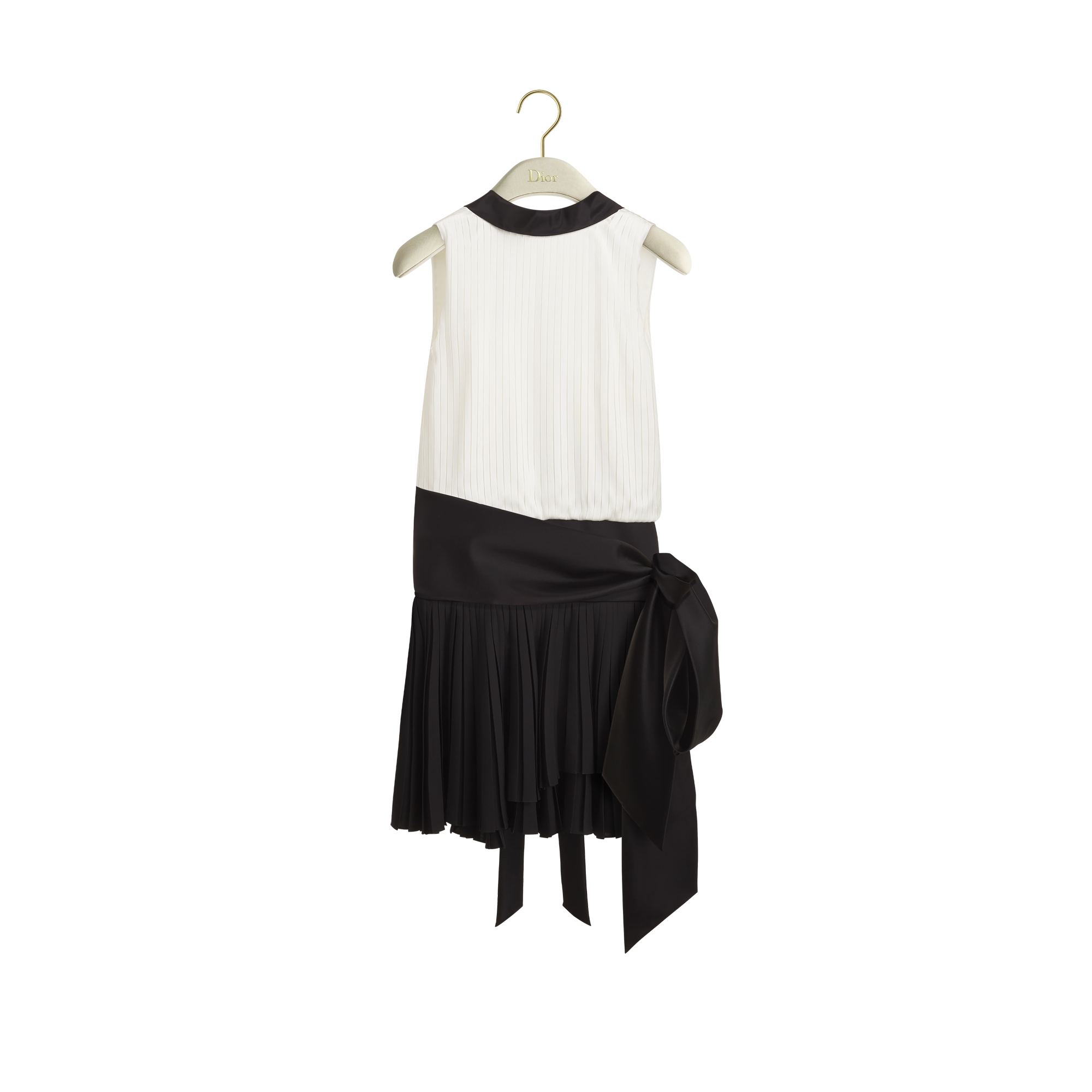  Black and White Silk Twill