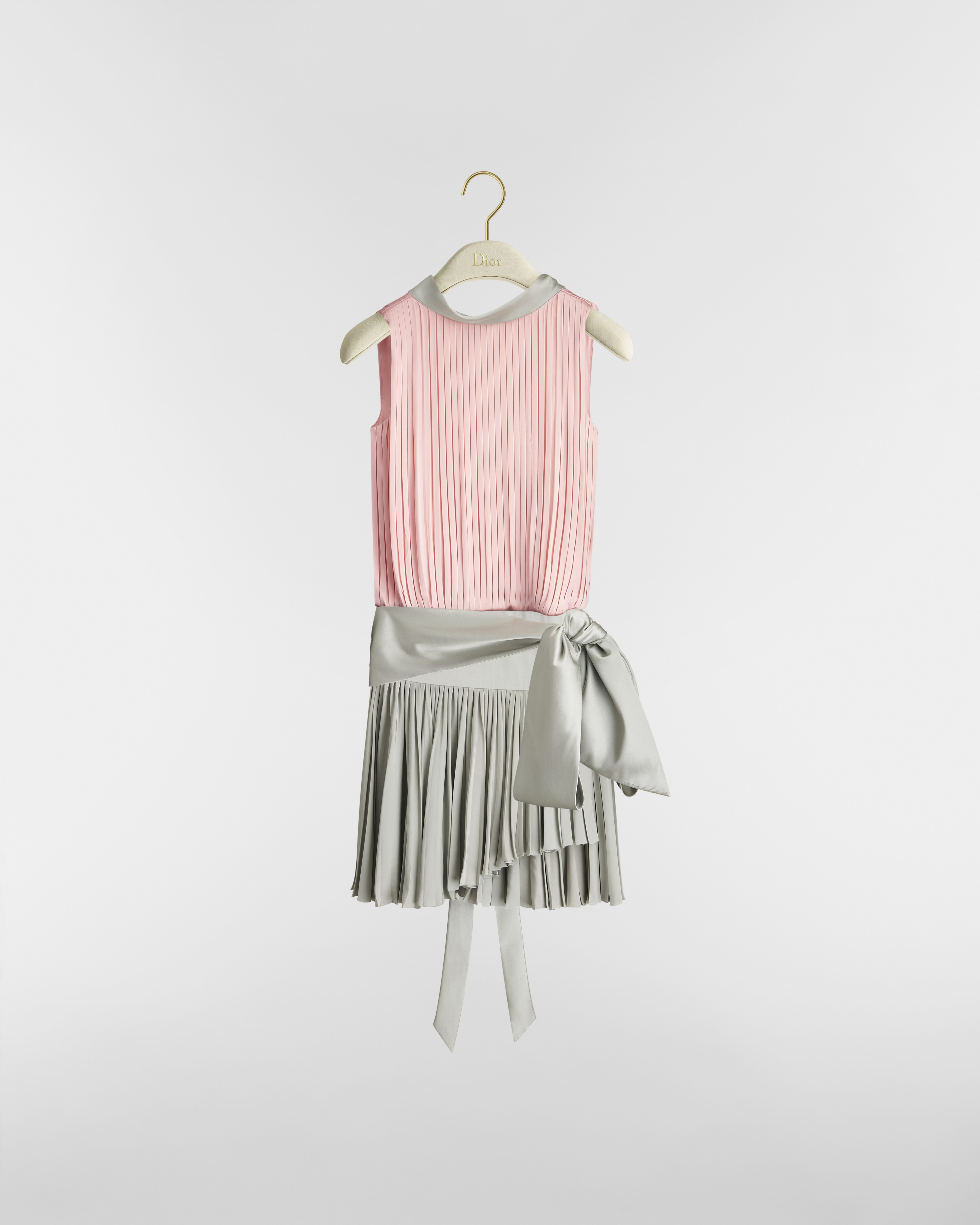 Belted Pleated Dress
