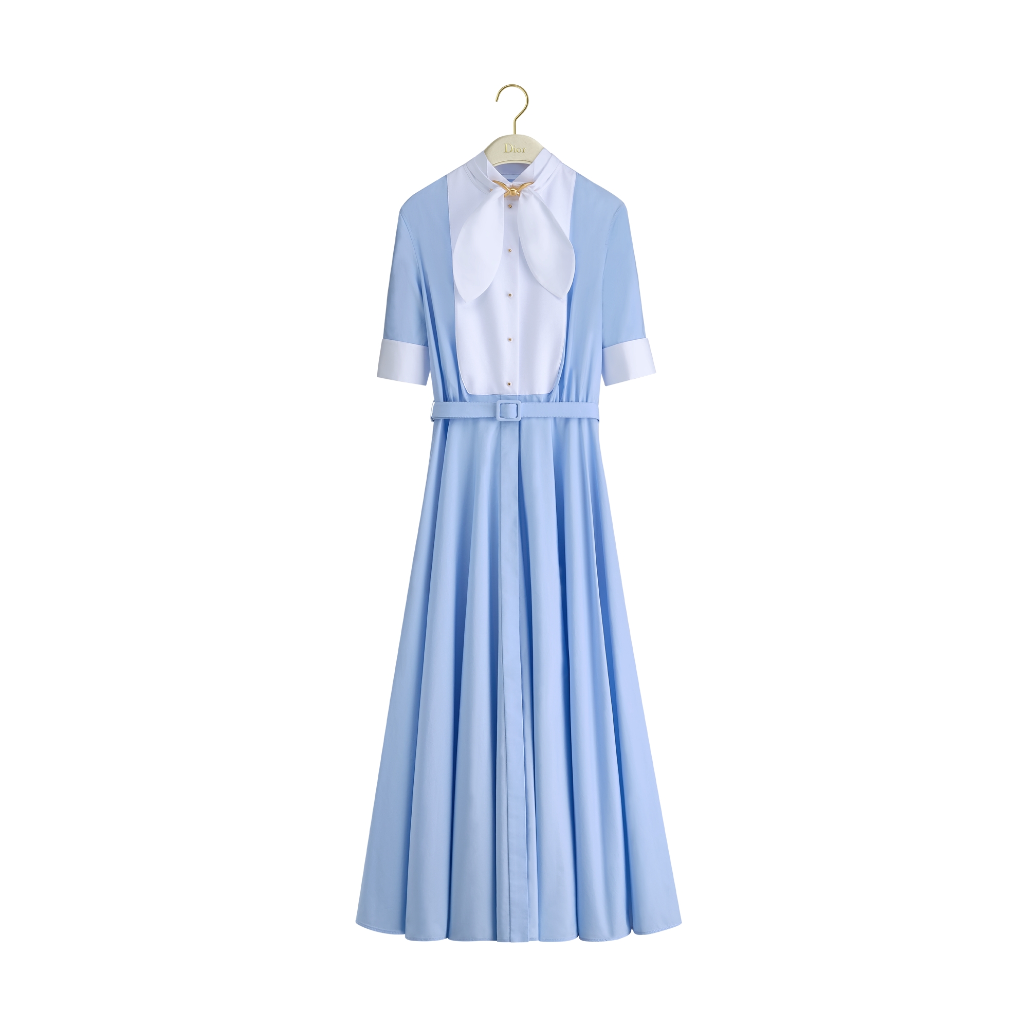 DIOR | プラストロン ミディ シャツドレス コットンポプリン