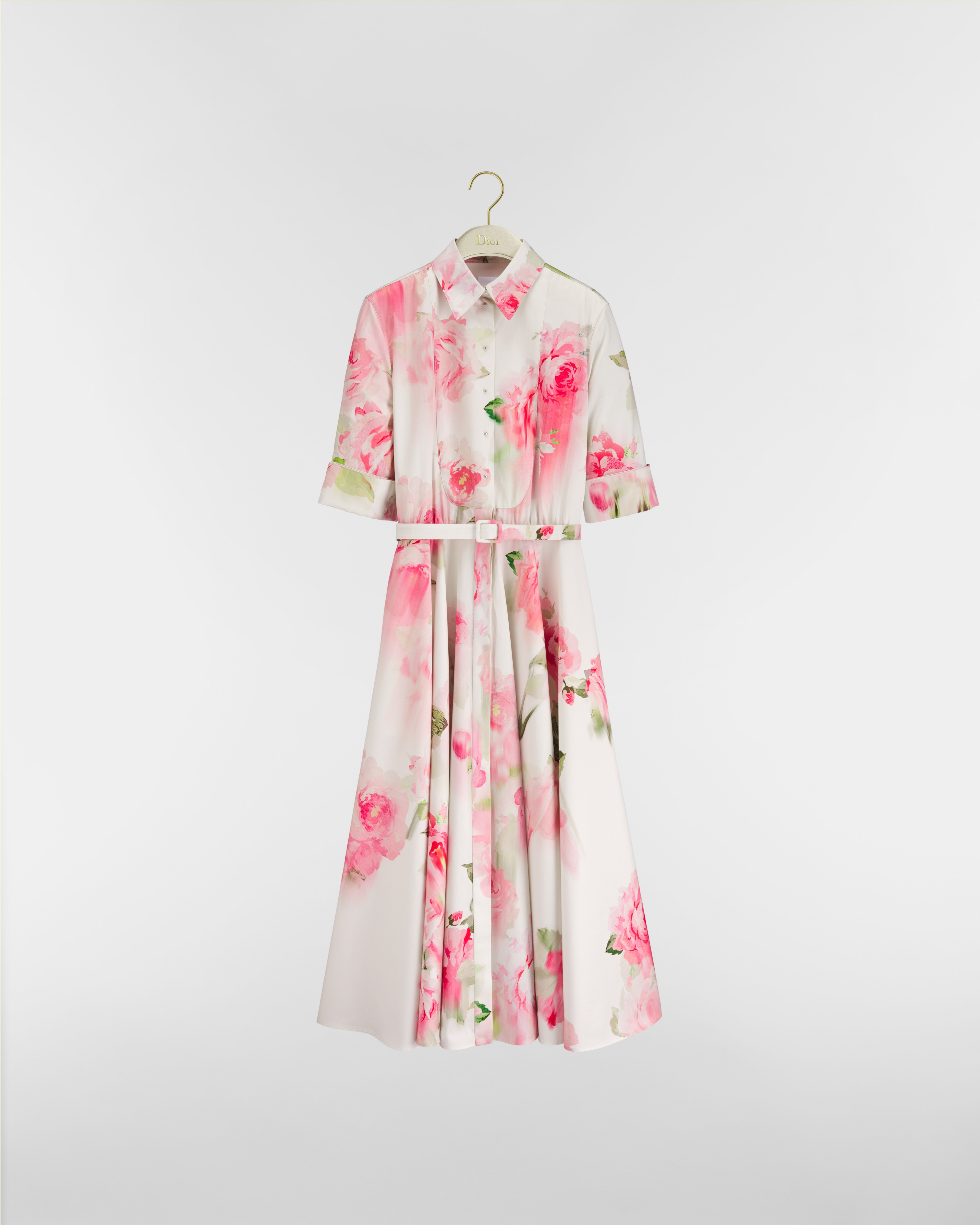 Mid-Length Belted Shirtdress