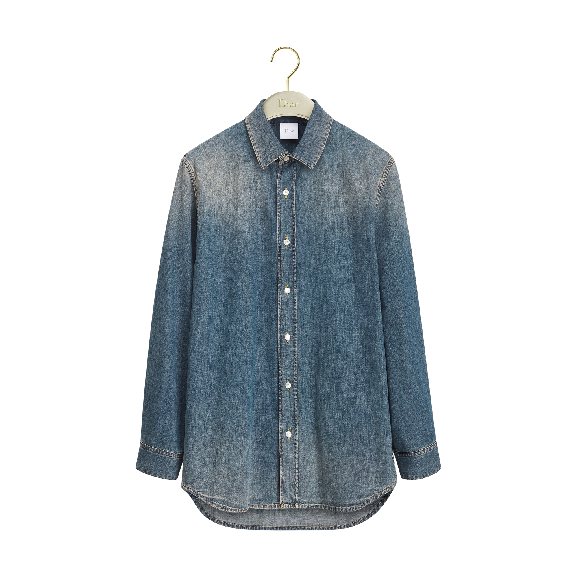 Blouse Blue Stonewashed Cotton Denim E01